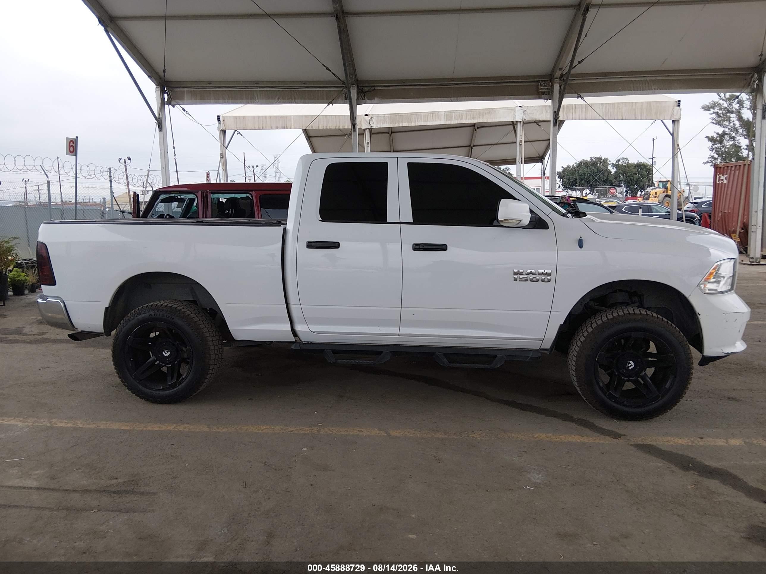 2014 Ram 1500 Tradesman White vin: 1C6RR7FG8ES164657