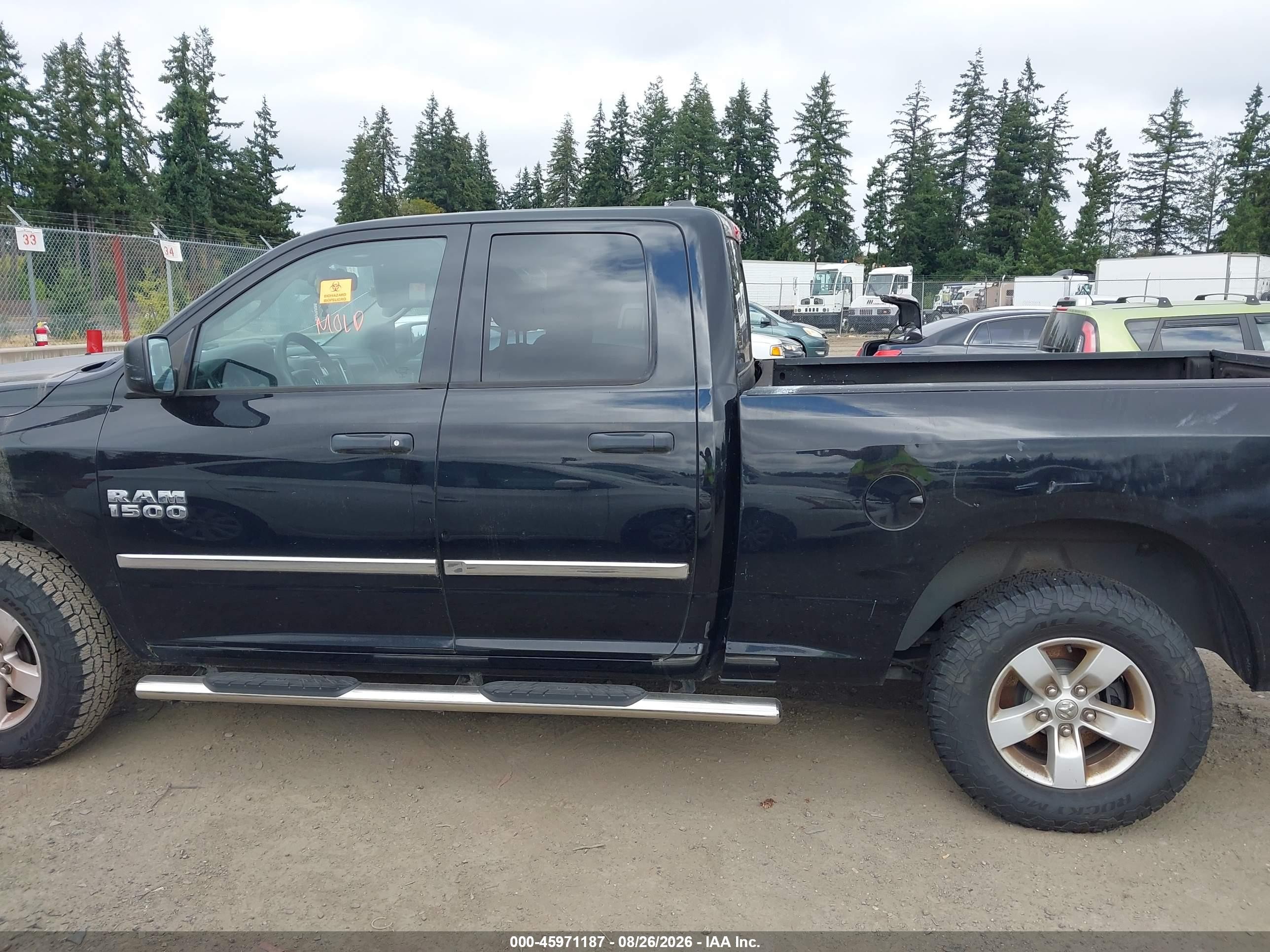 2013 Ram 1500   Black vin: 1C6RR7FG9DS717749