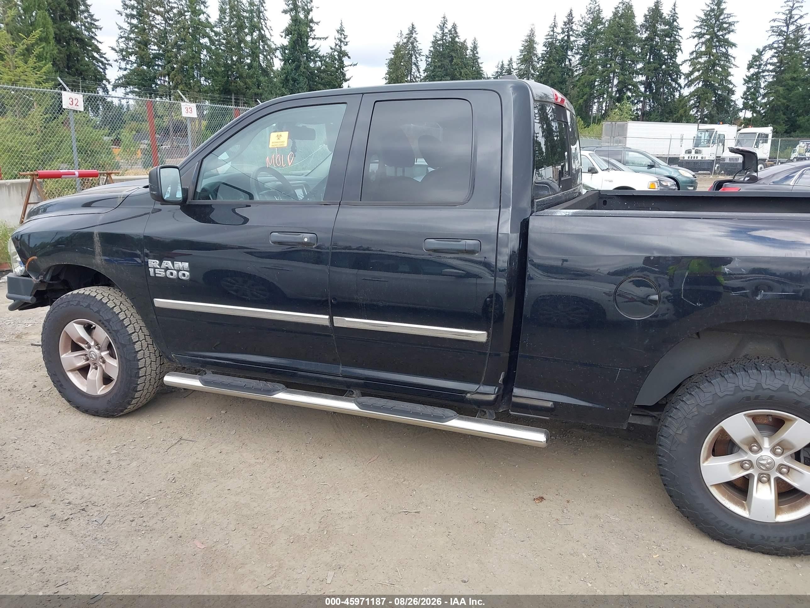2013 Ram 1500   Black vin: 1C6RR7FG9DS717749