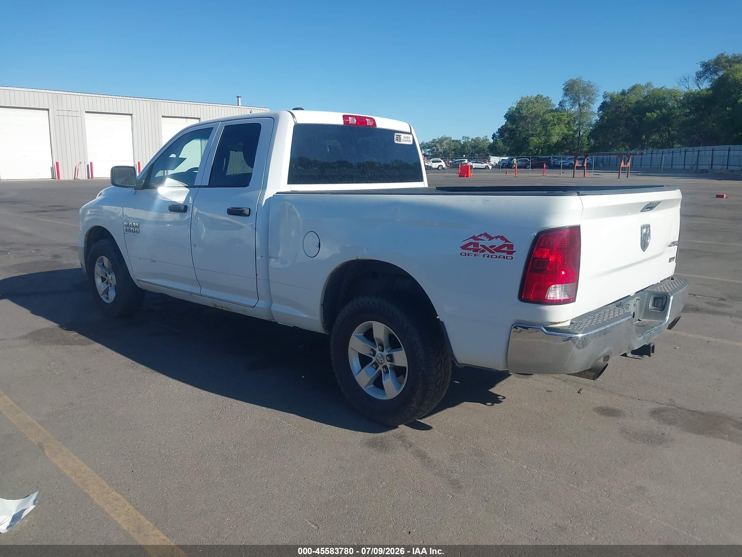 2013 Ram 1500 St White vin: 1C6RR7FP0DS501952