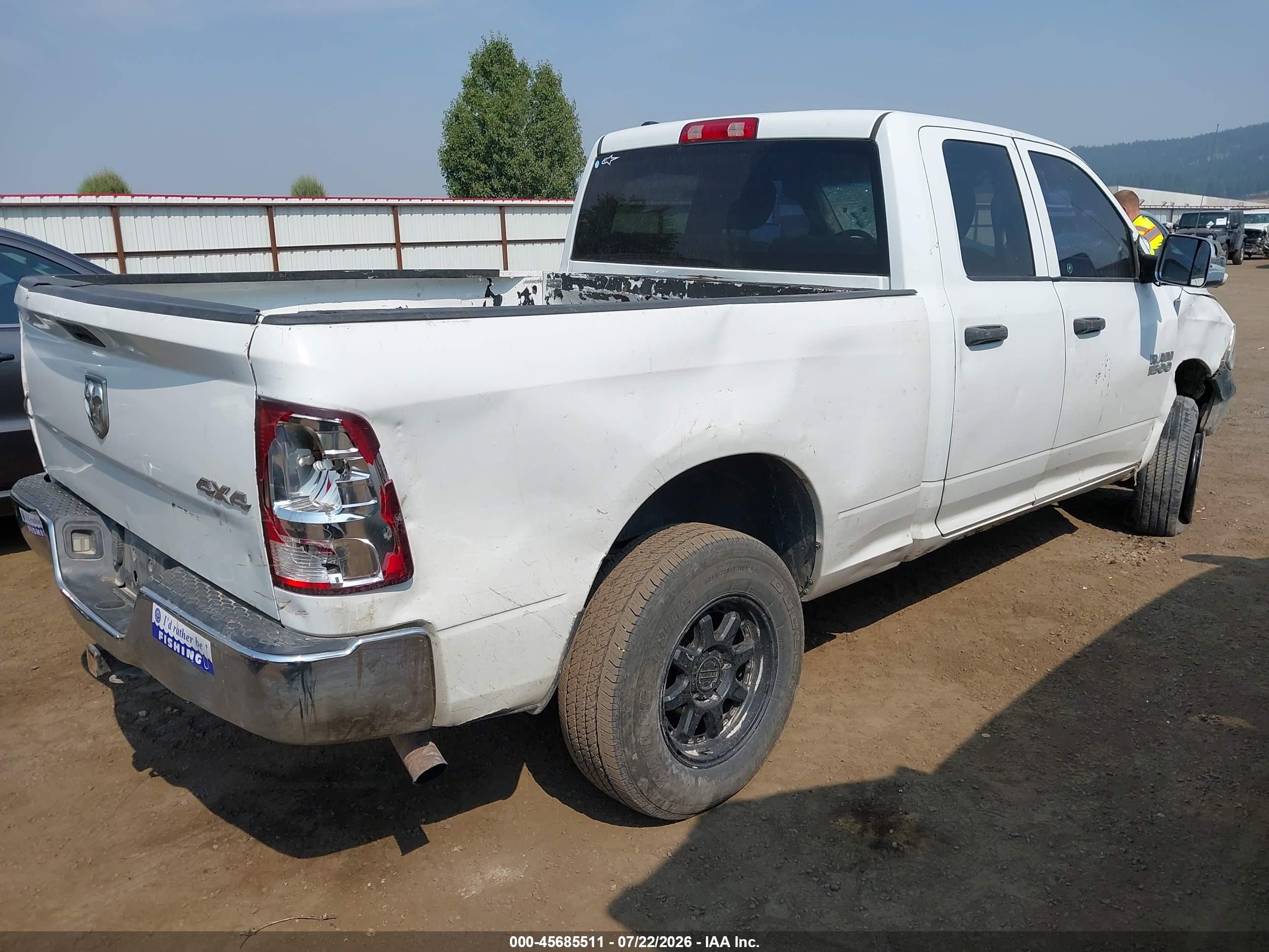2013 Ram 1500 St White vin: 1C6RR7FP6DS601151