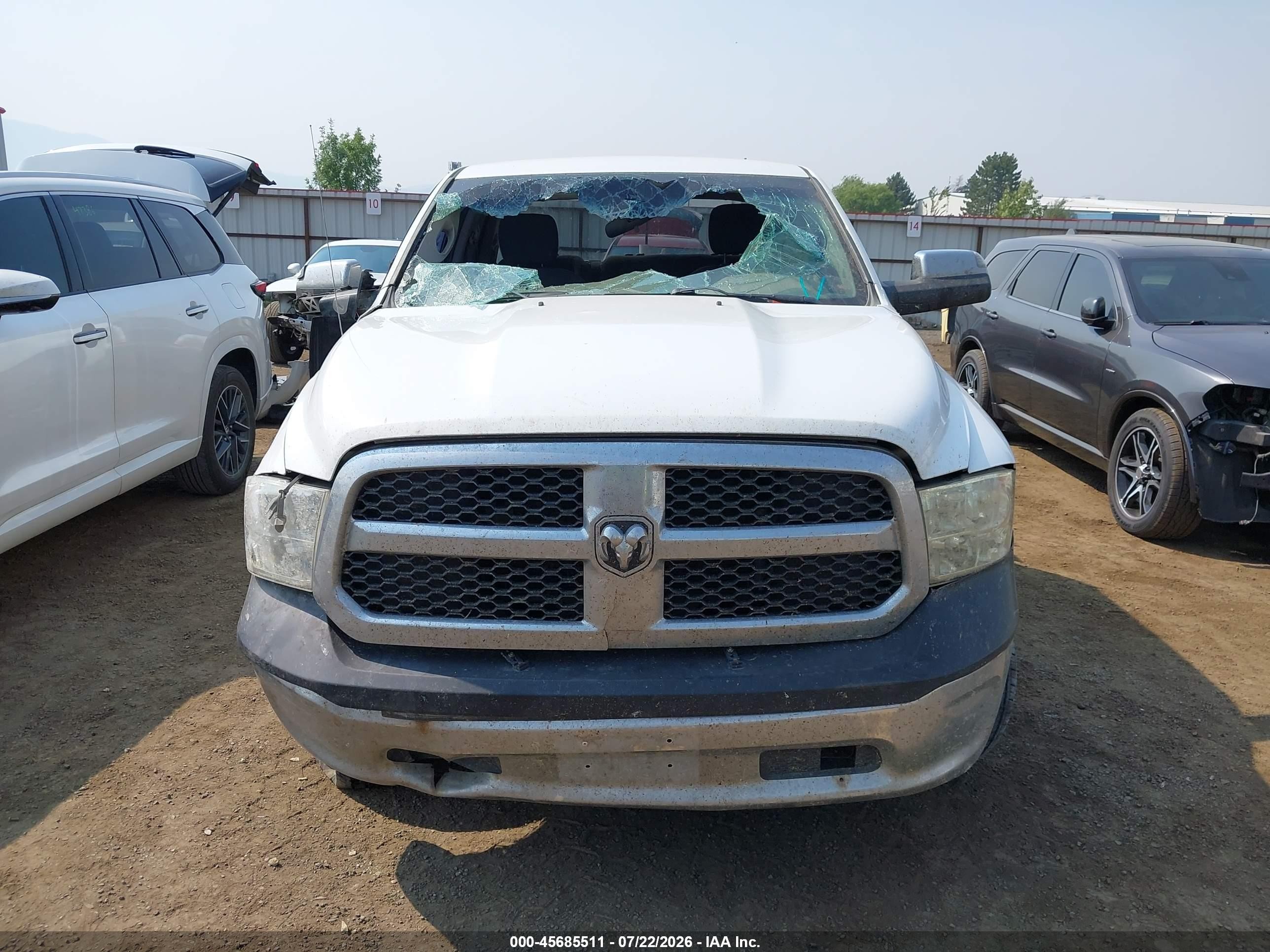 2013 Ram 1500 St White vin: 1C6RR7FP6DS601151