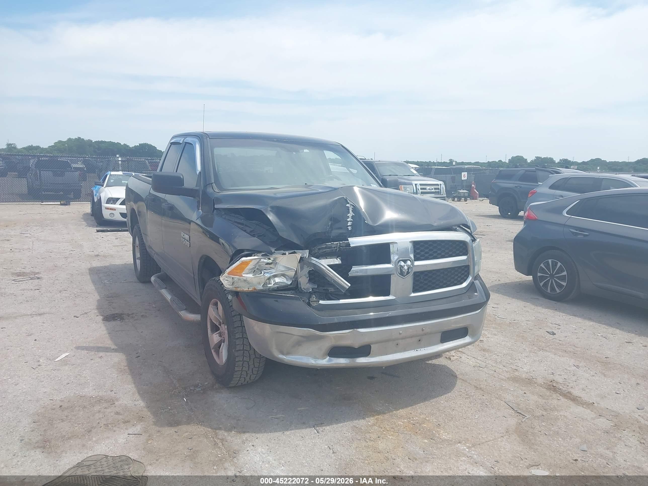 2013 Ram 1500 St Черный vin: 1C6RR7FP7DS501897