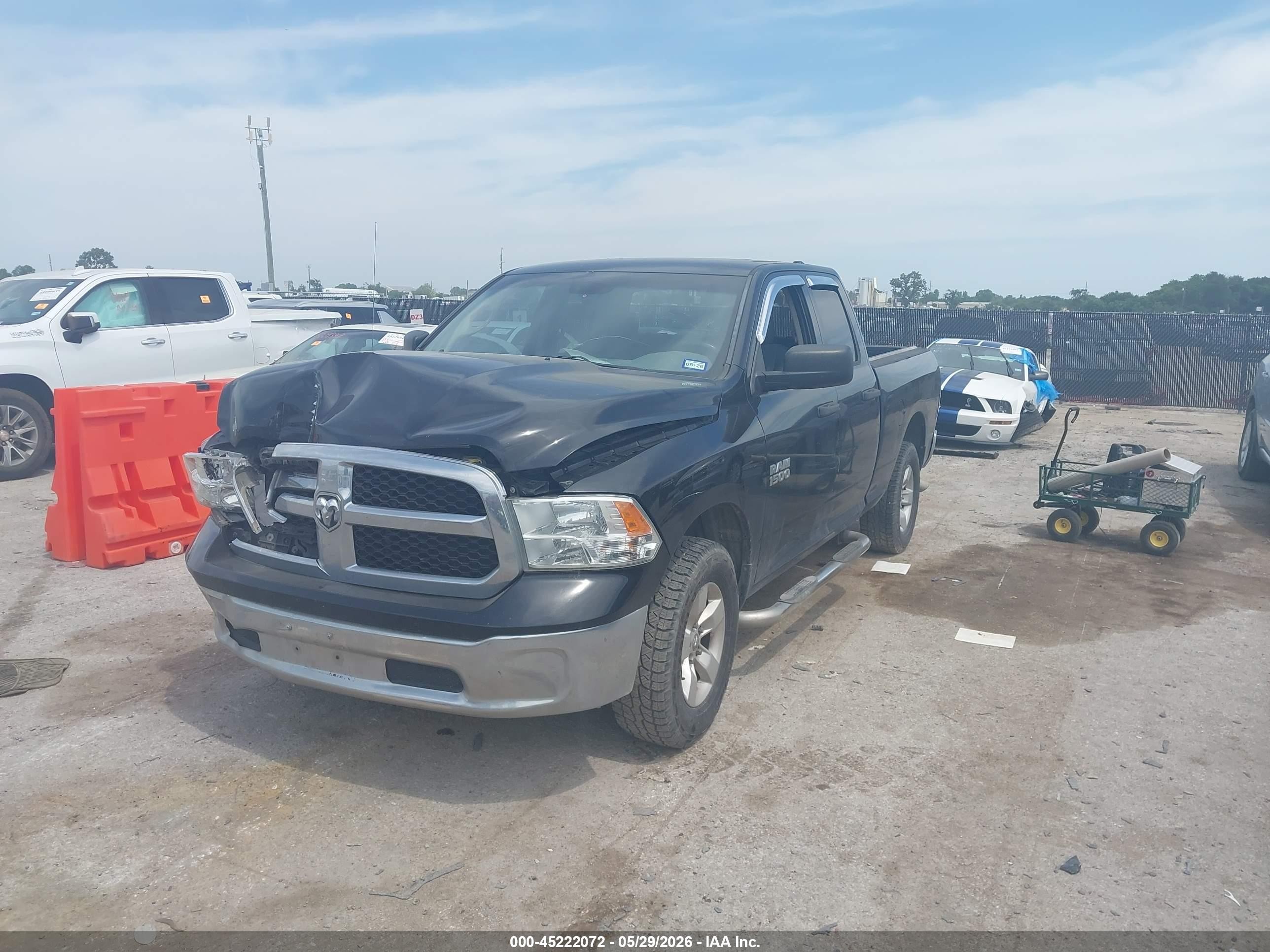 2013 Ram 1500 St Черный vin: 1C6RR7FP7DS501897