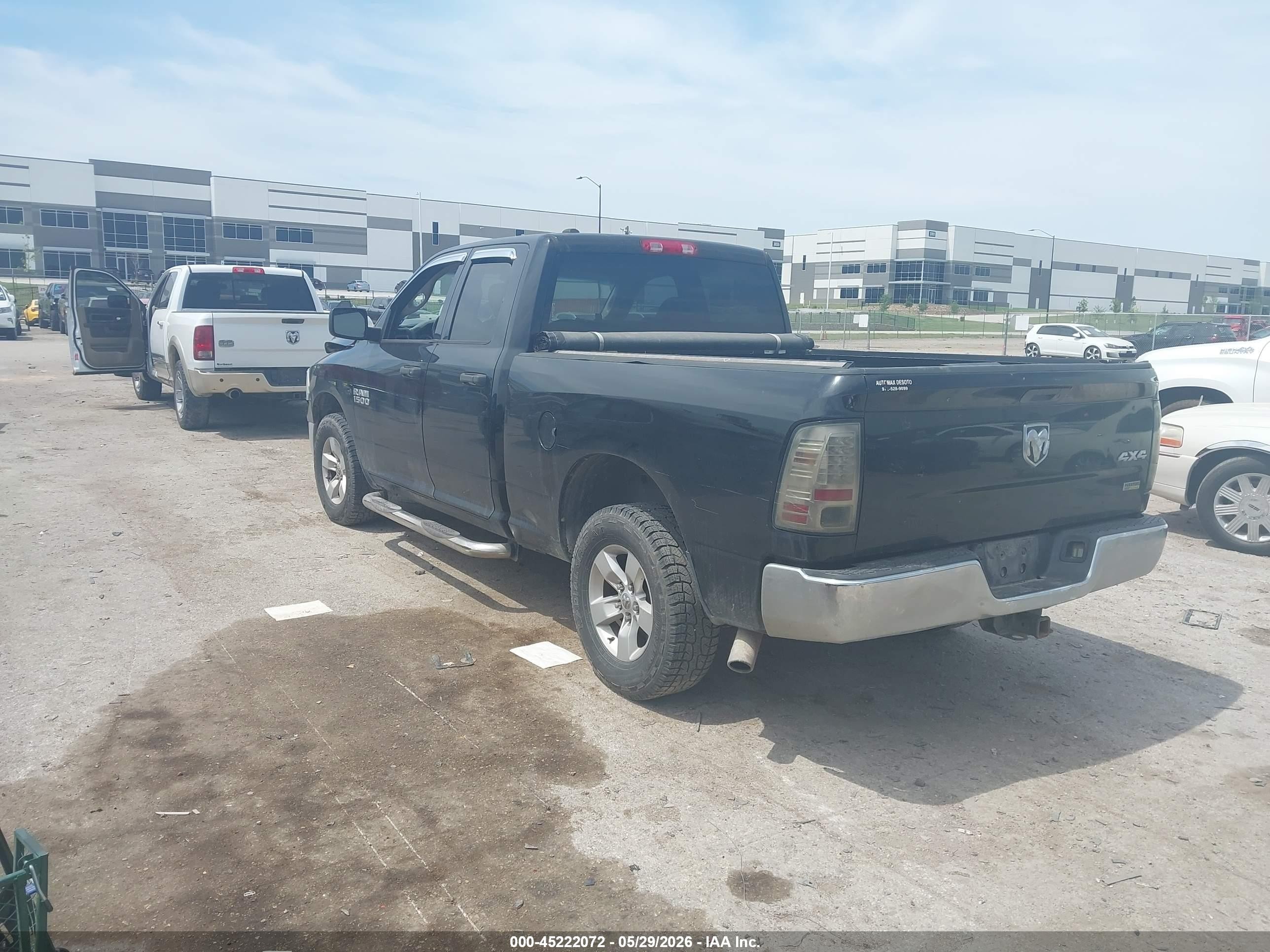 2013 Ram 1500 St Черный vin: 1C6RR7FP7DS501897