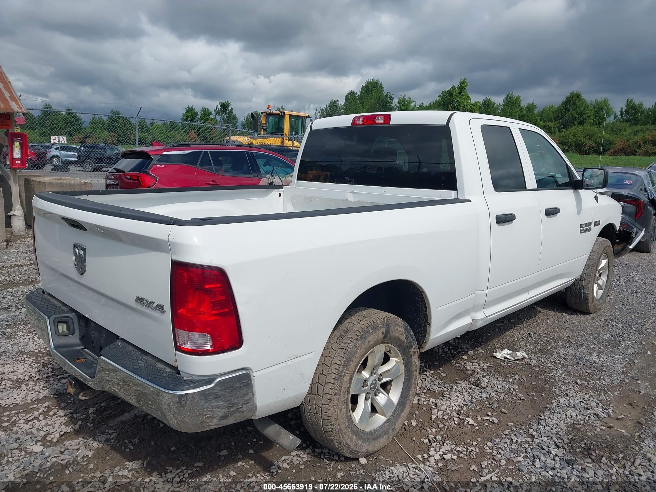 2015 Ram 1500 Tradesman White vin: 1C6RR7FT0FS520193