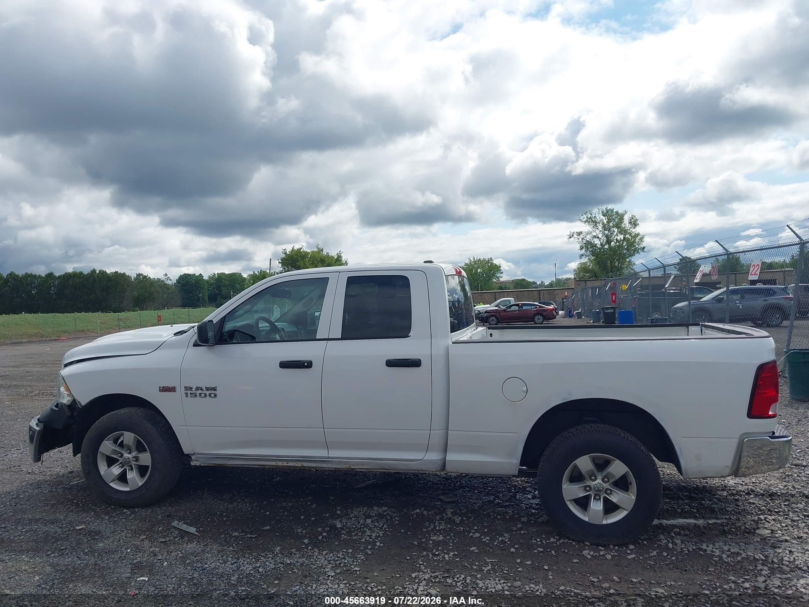 2015 Ram 1500 Tradesman White vin: 1C6RR7FT0FS520193