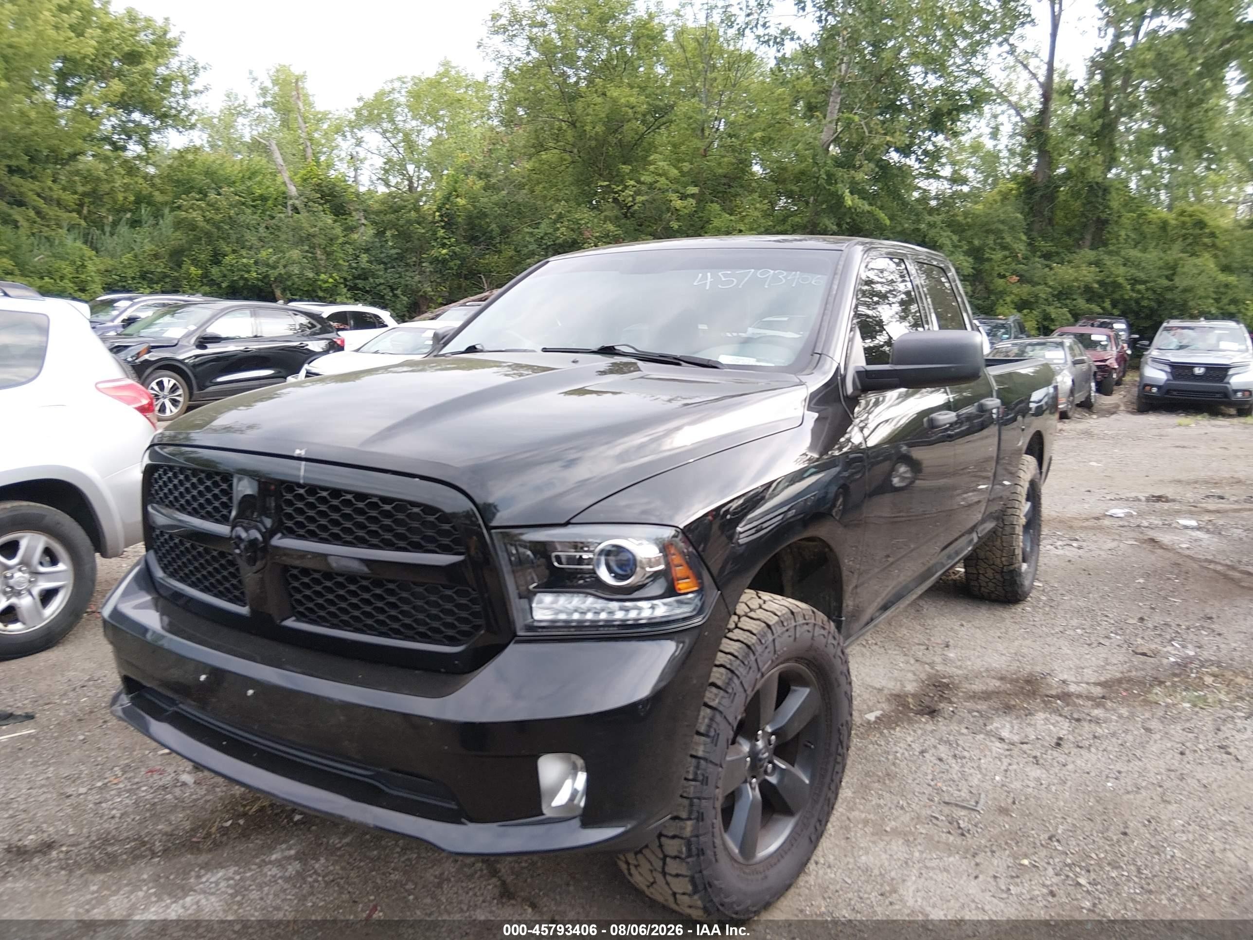2015 Ram 1500 Express Black vin: 1C6RR7FT0FS599476