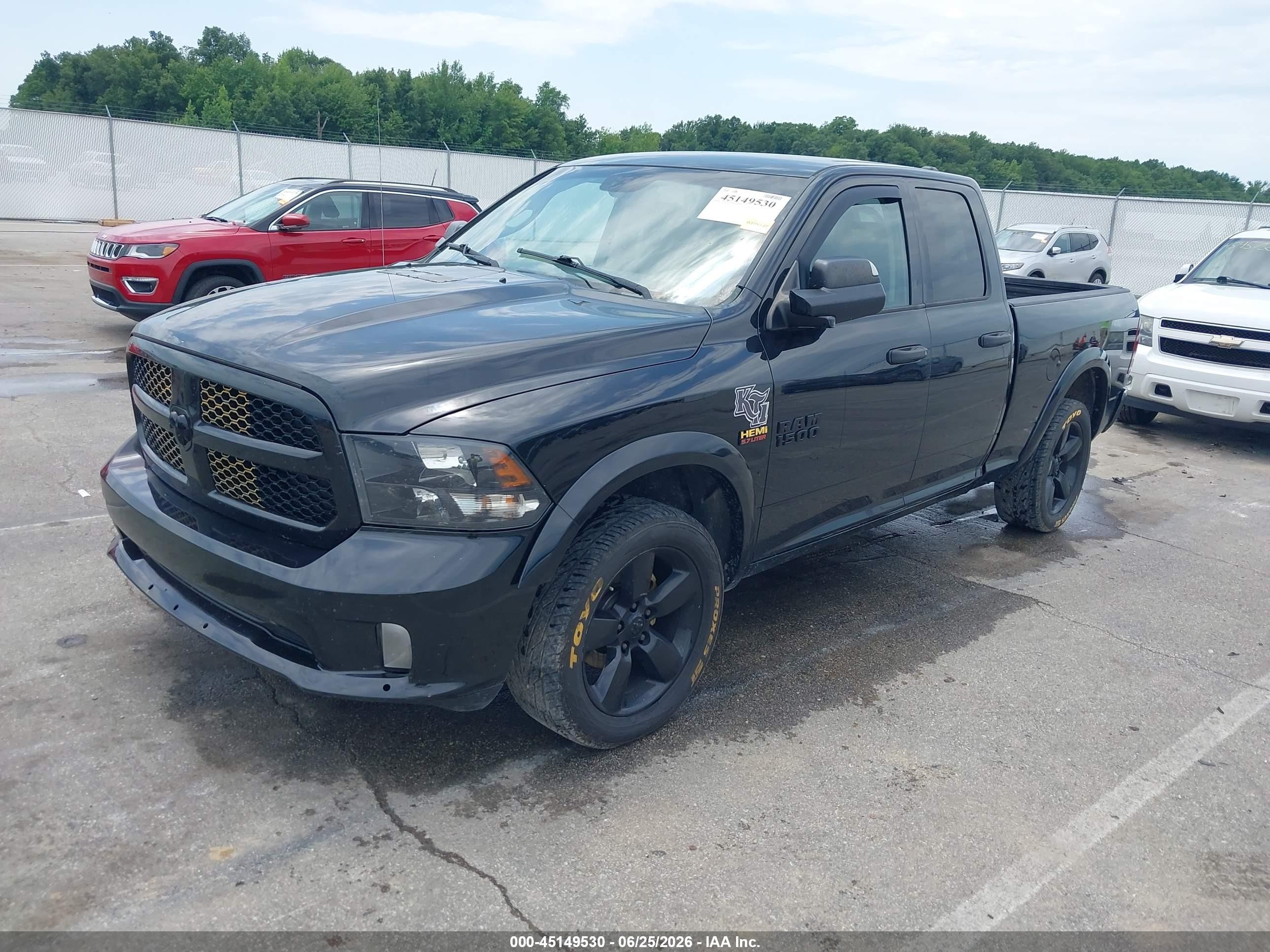 2015 Ram 1500 Express Black vin: 1C6RR7FT0FS683216