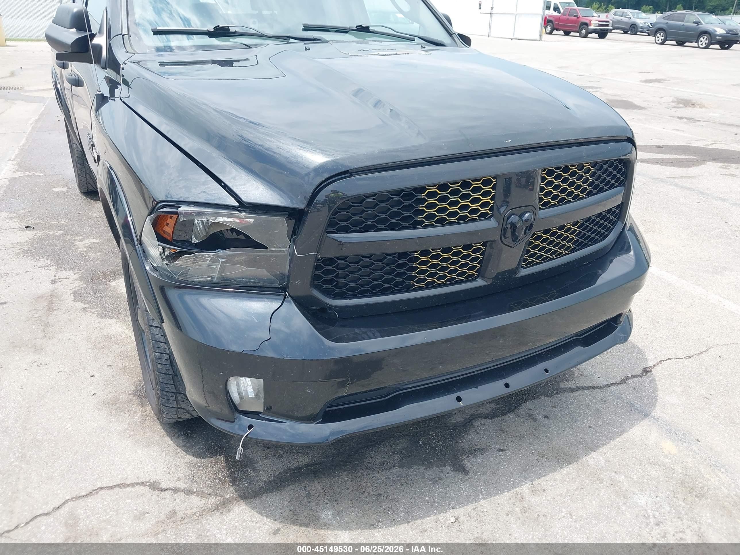 2015 Ram 1500 Express Black vin: 1C6RR7FT0FS683216