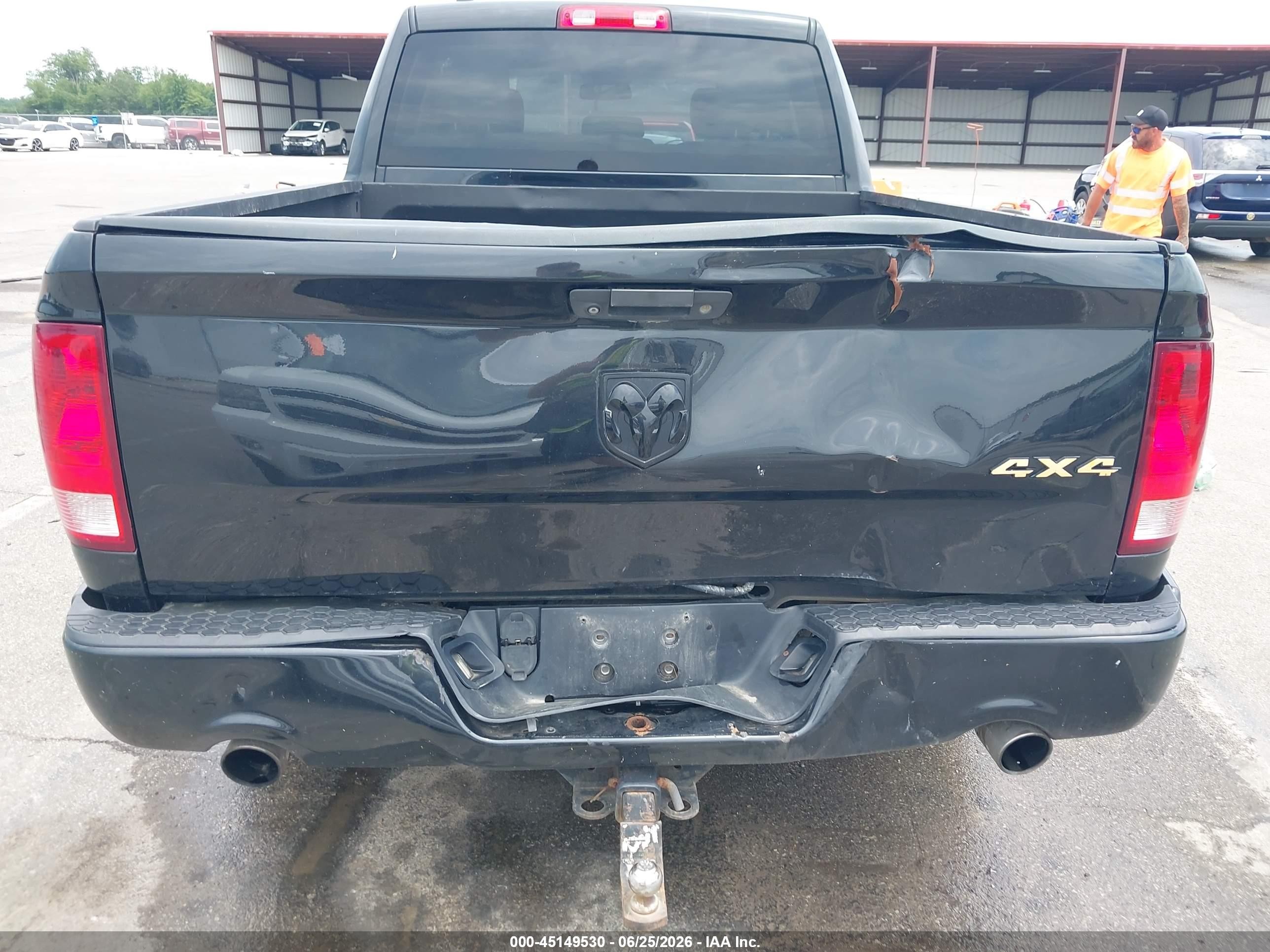 2015 Ram 1500 Express Black vin: 1C6RR7FT0FS683216