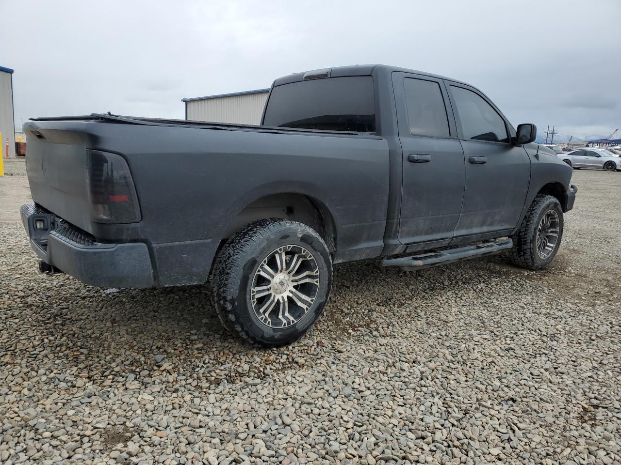 2013 Ram 1500 St Black vin: 1C6RR7FT1DS506414 Damage: Right Running Board, Dent(S) W/No Paint Dmg, 3 To 4 Inches