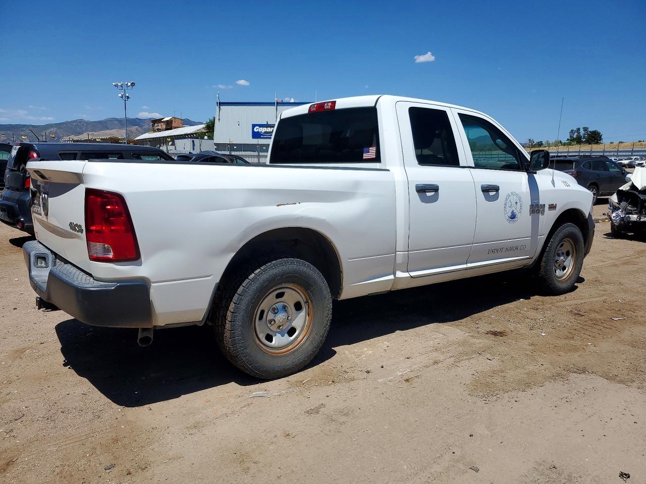 2013 Ram 1500 St White vin: 1C6RR7FT1DS698496