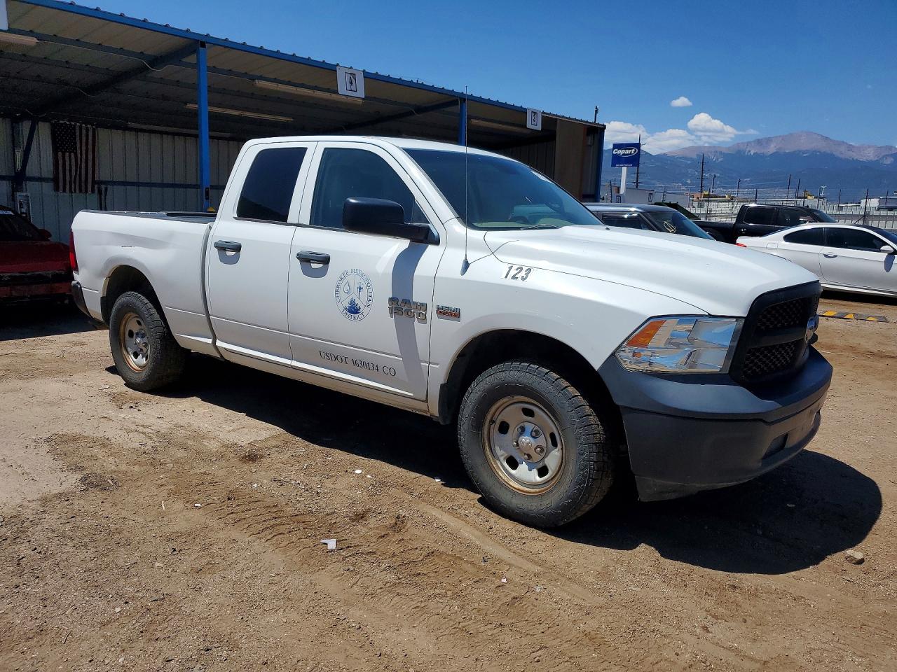 2013 Ram 1500 St White vin: 1C6RR7FT1DS698496