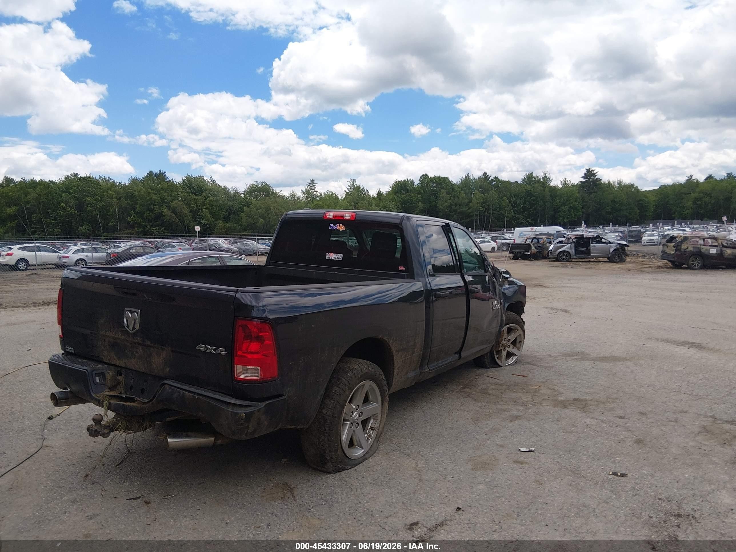 2014 Ram 1500 Express Black vin: 1C6RR7FT1ES321958