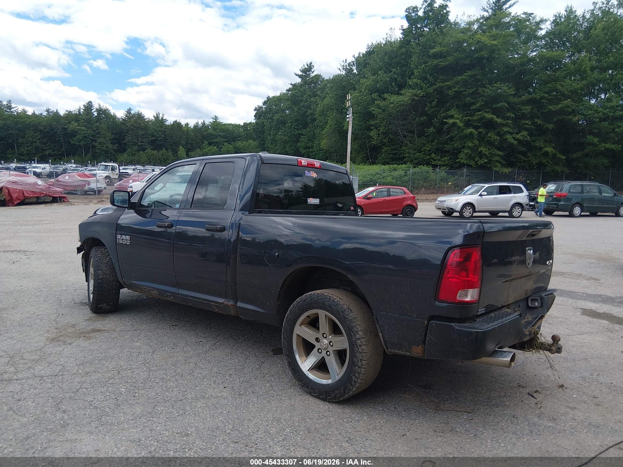 2014 Ram 1500 Express Black vin: 1C6RR7FT1ES321958