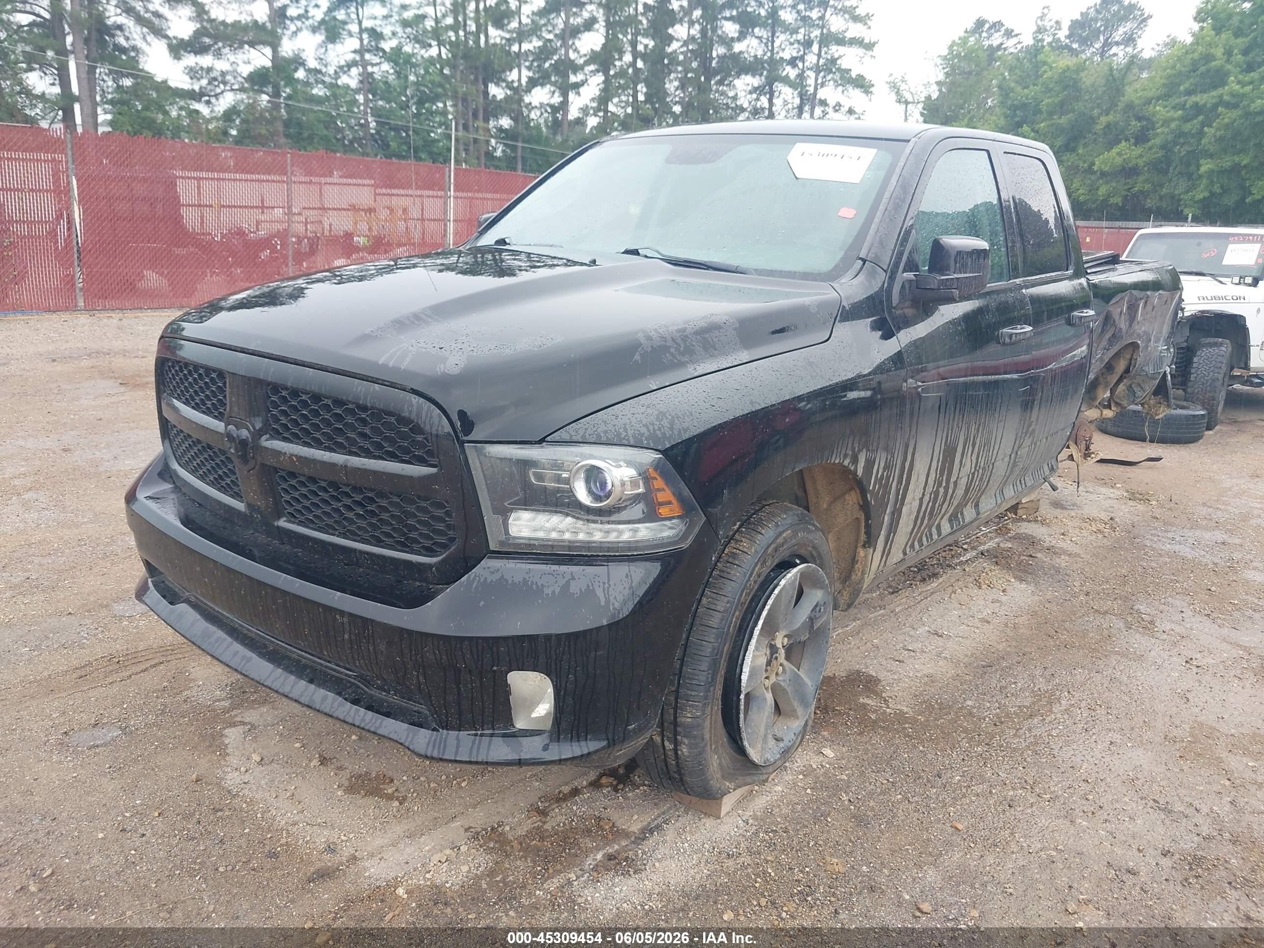 2014 Ram 1500 Express Черный vin: 1C6RR7FT1ES349971