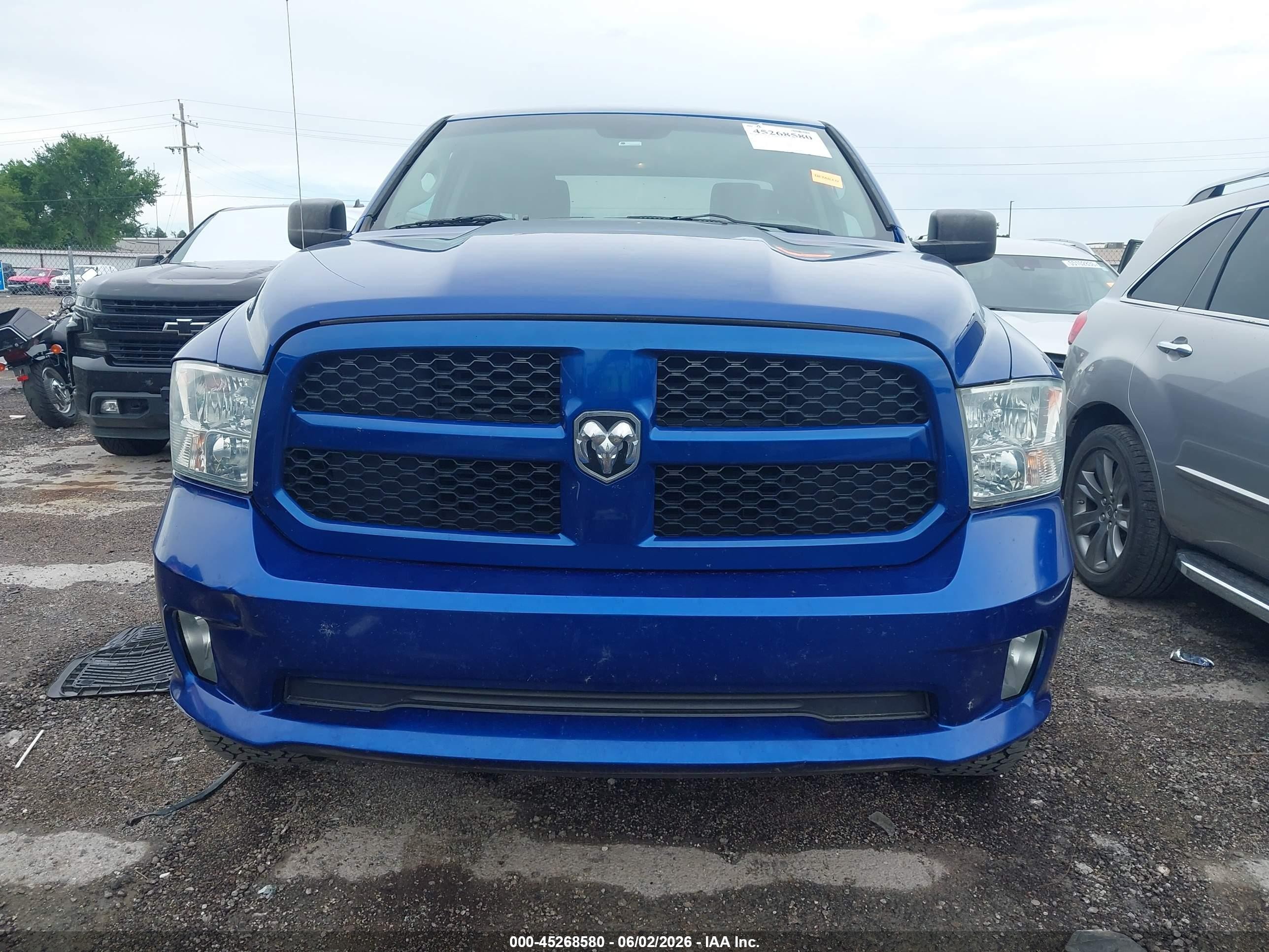 2014 Ram 1500 Express Blue vin: 1C6RR7FT1ES354717