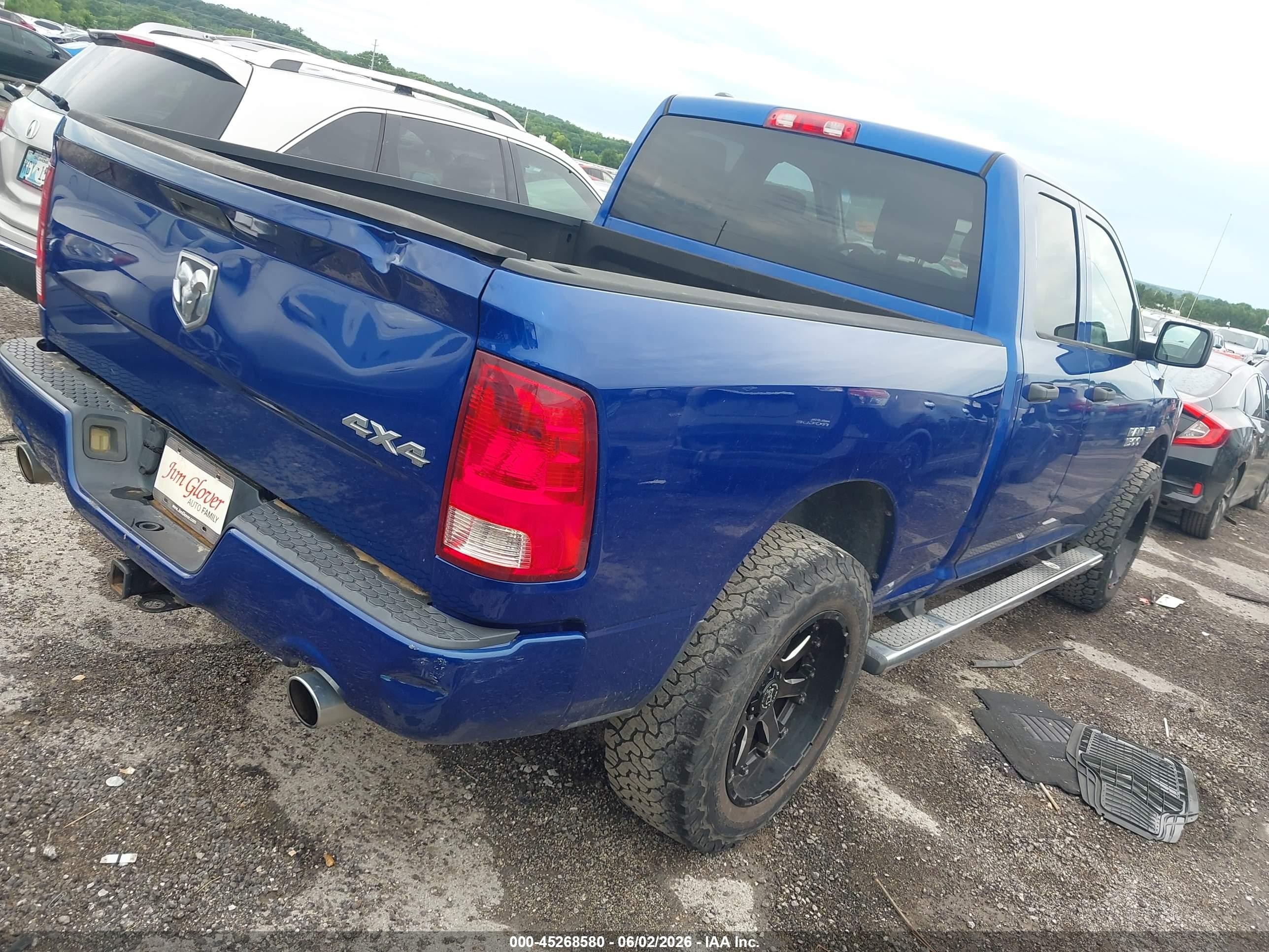 2014 Ram 1500 Express Blue vin: 1C6RR7FT1ES354717
