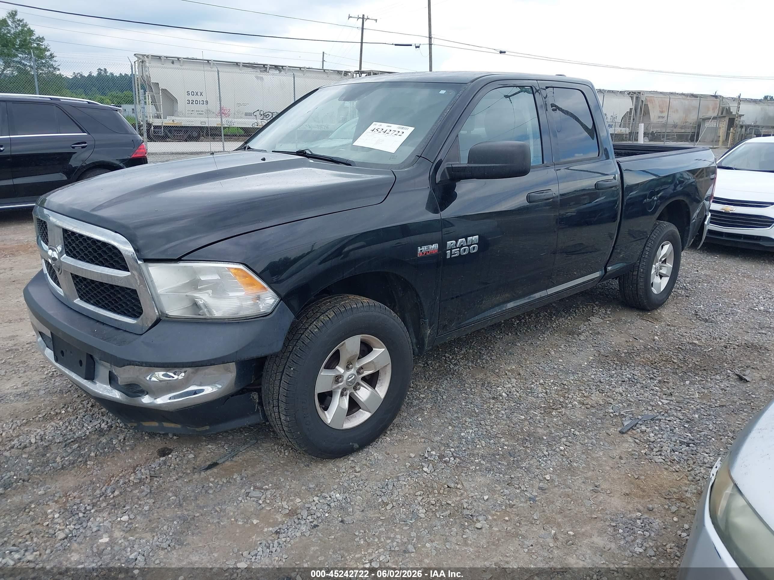 2014 Ram 1500 St Black vin: 1C6RR7FT1ES442246