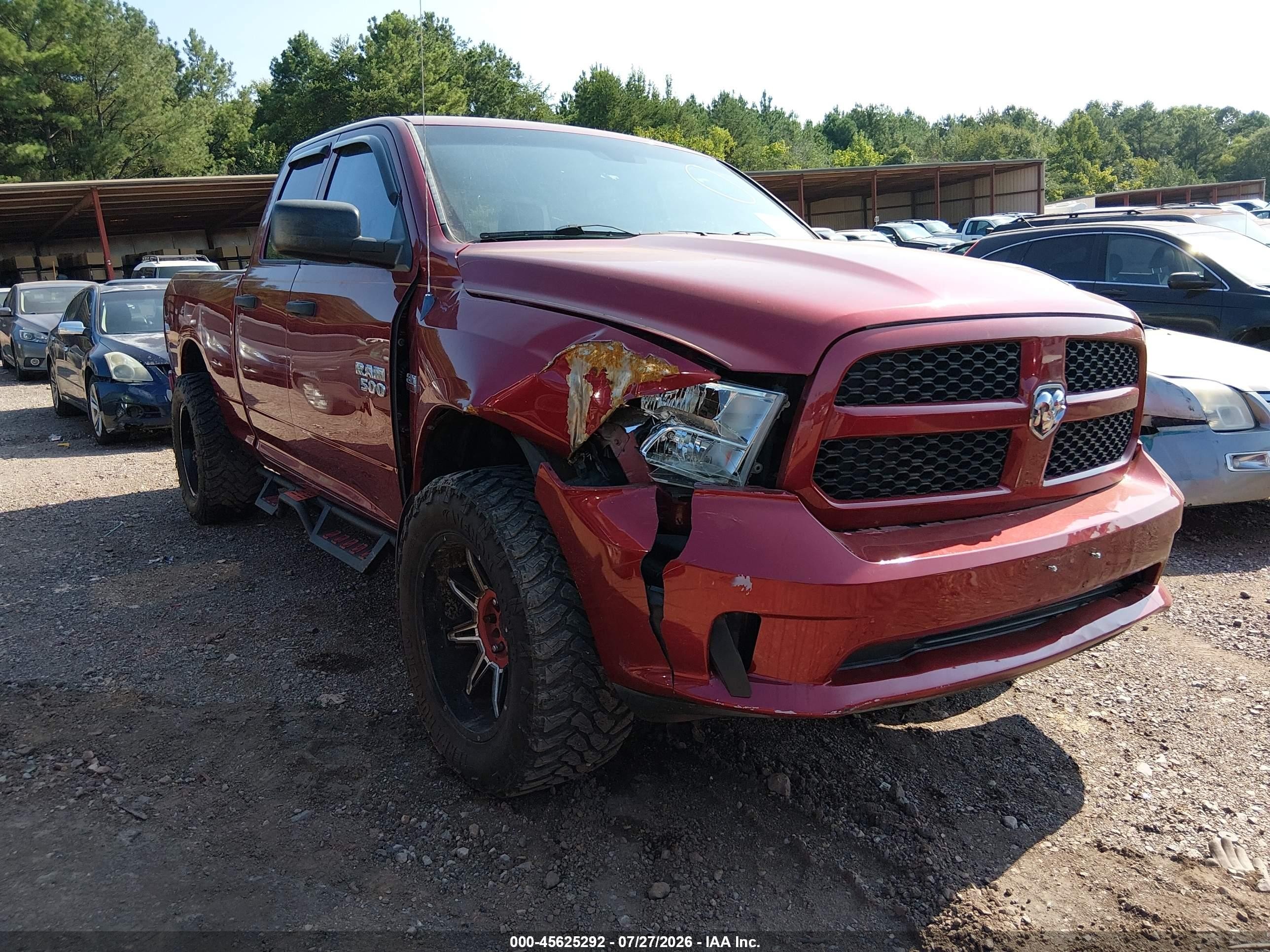 2014 Ram 1500 Express Burgundy vin: 1C6RR7FT2ES176915