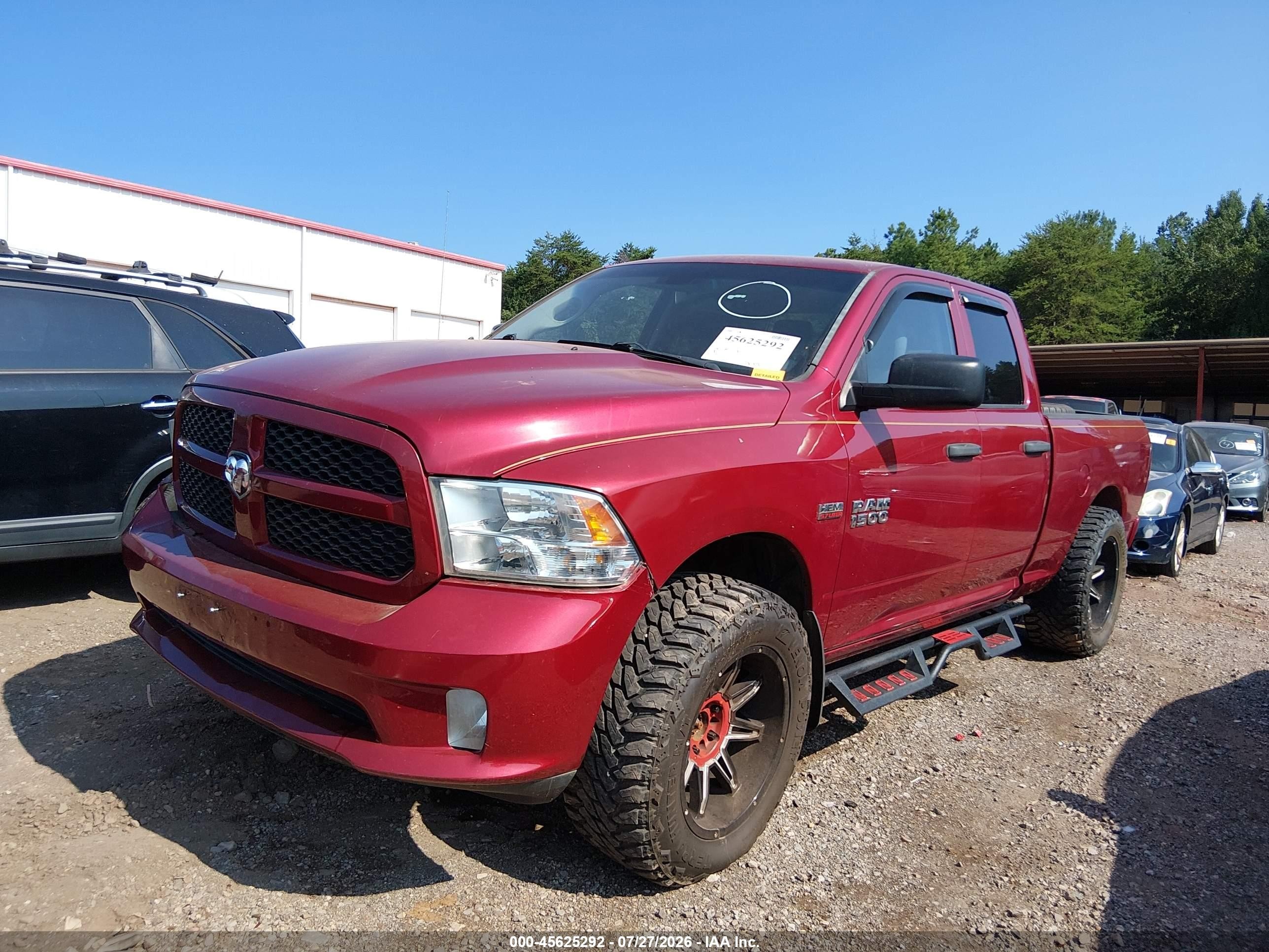 2014 Ram 1500 Express Burgundy vin: 1C6RR7FT2ES176915