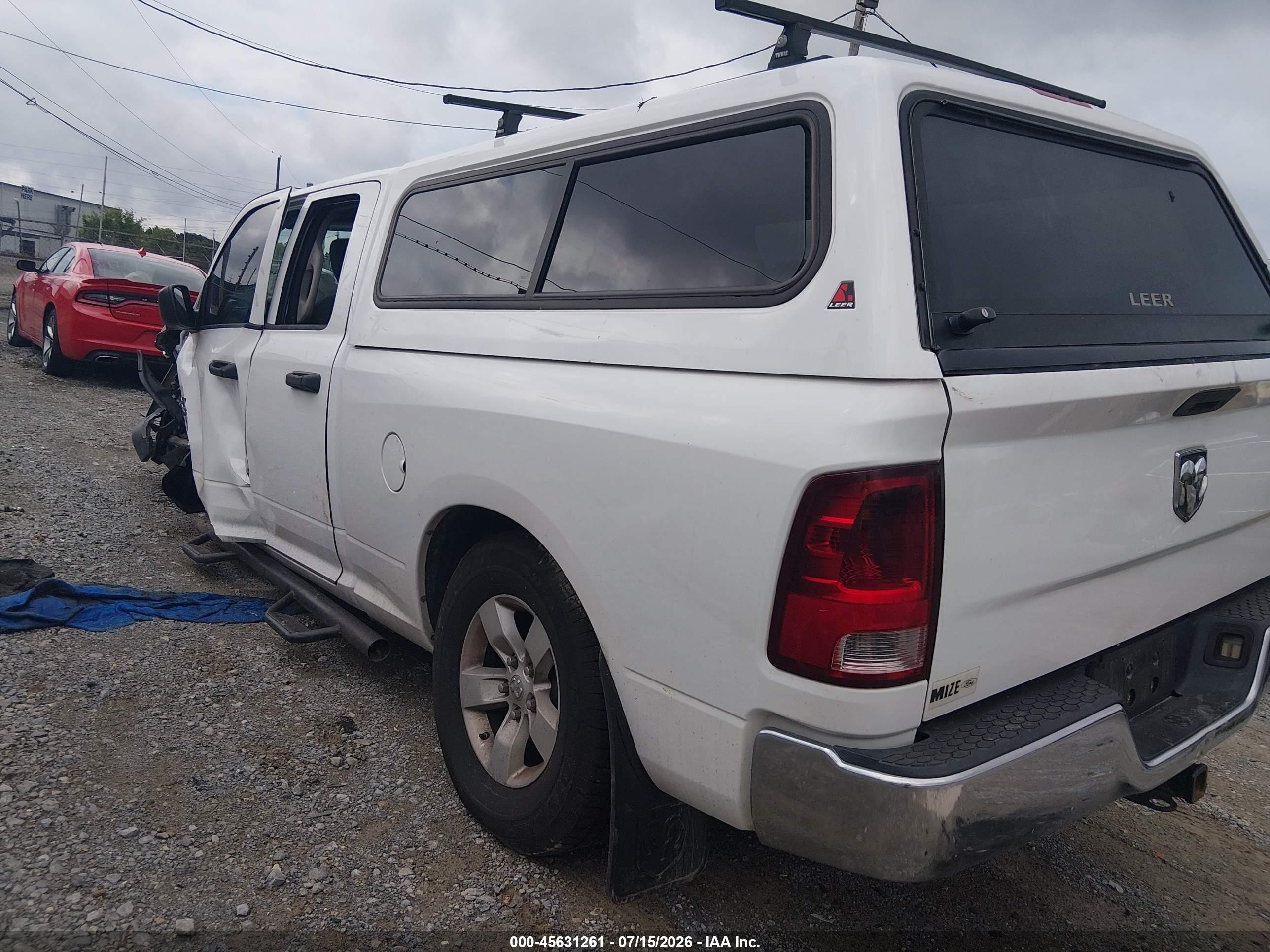2014 Ram 1500 Tradesman White vin: 1C6RR7FT2ES219312