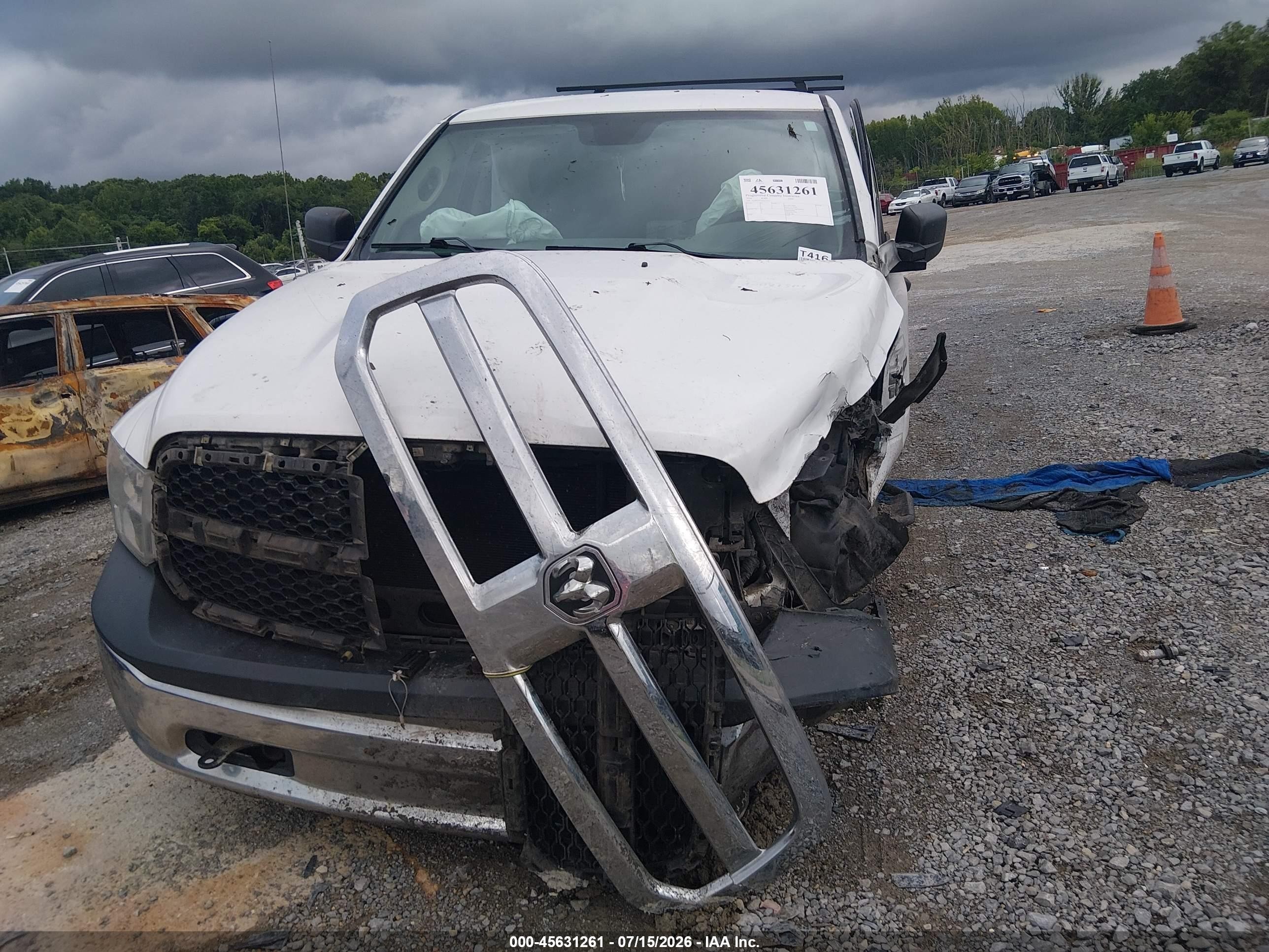2014 Ram 1500 Tradesman White vin: 1C6RR7FT2ES219312