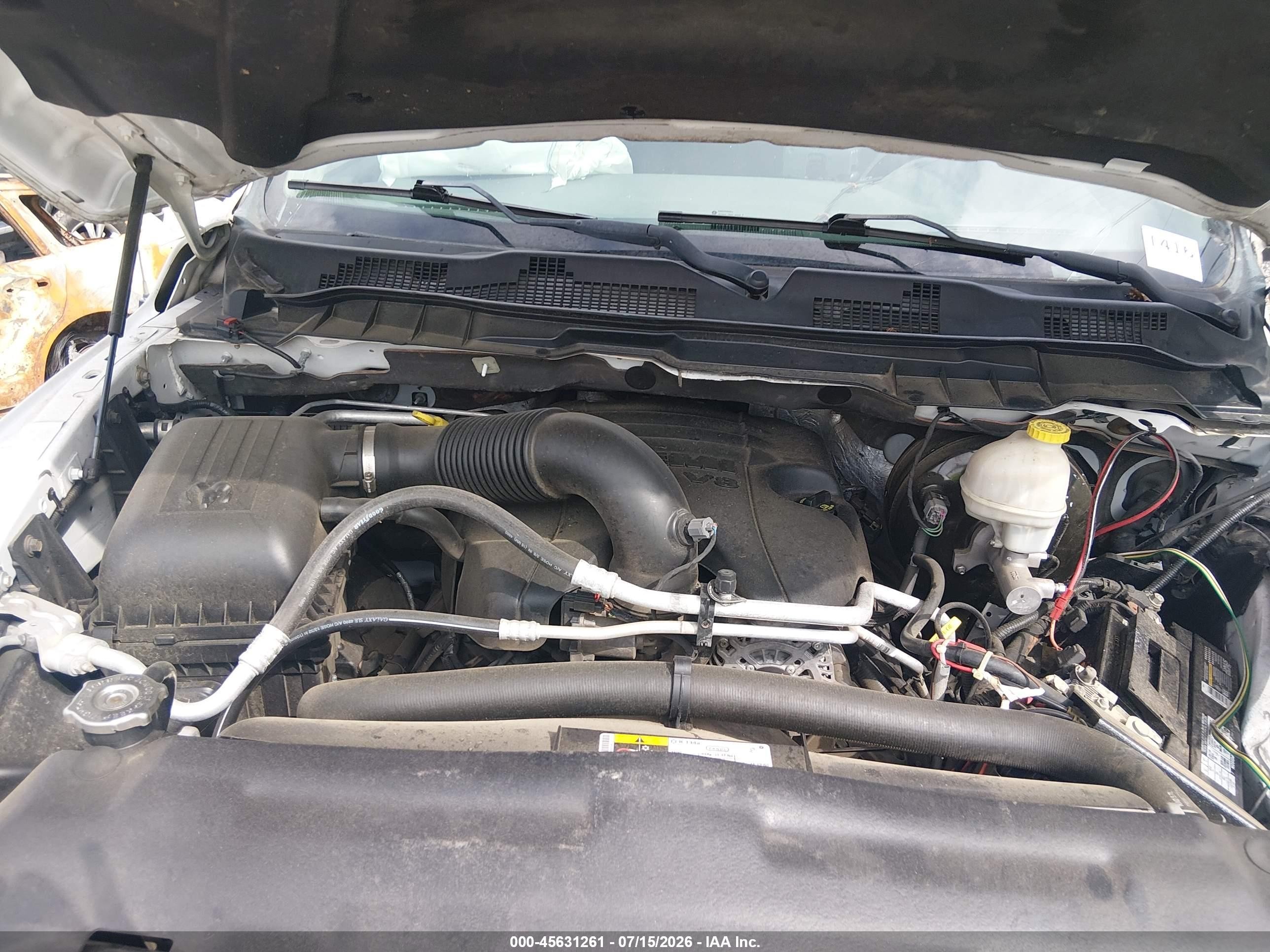 2014 Ram 1500 Tradesman White vin: 1C6RR7FT2ES219312