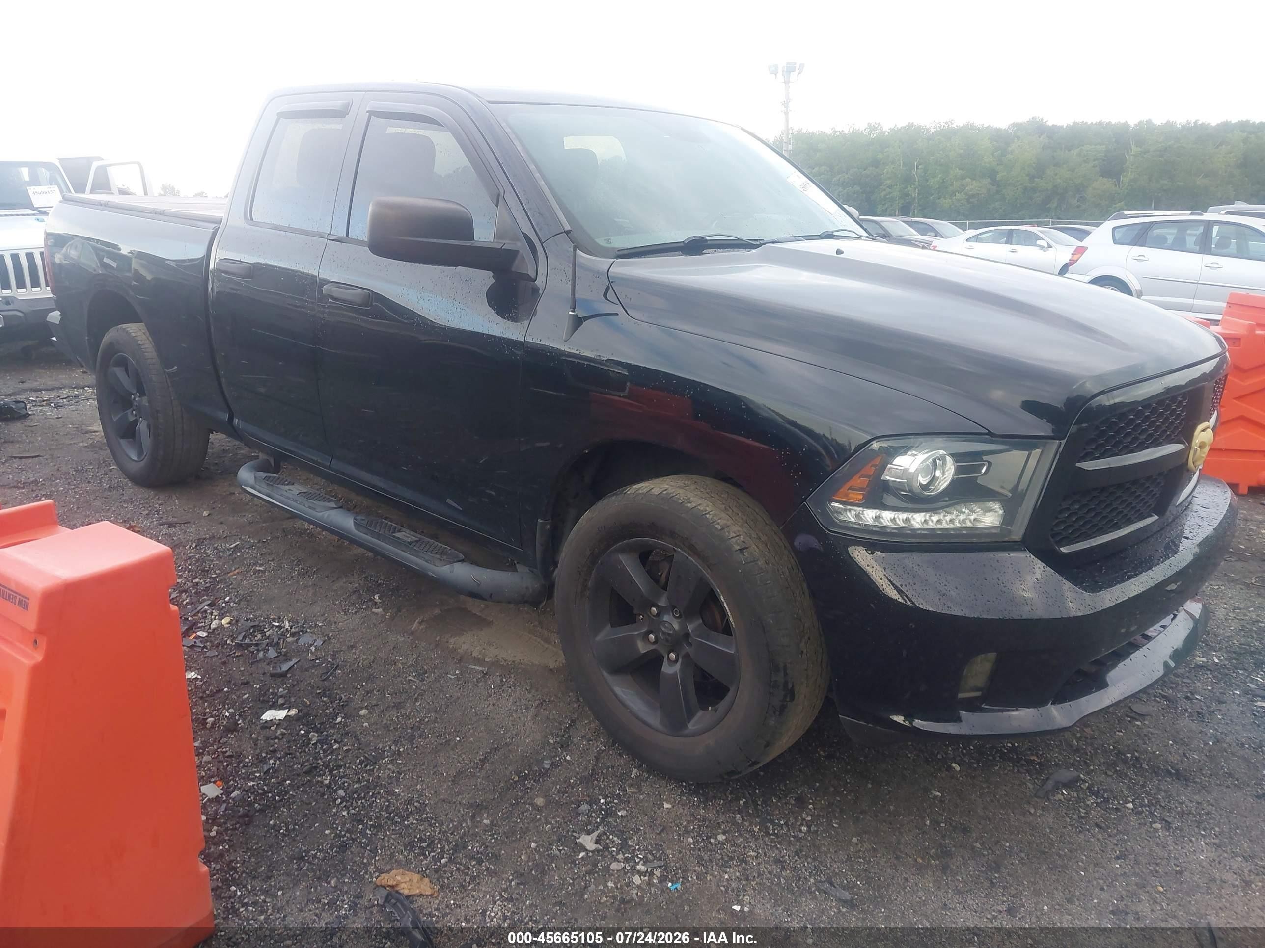 2014 Ram 1500 Express Black vin: 1C6RR7FT2ES387757