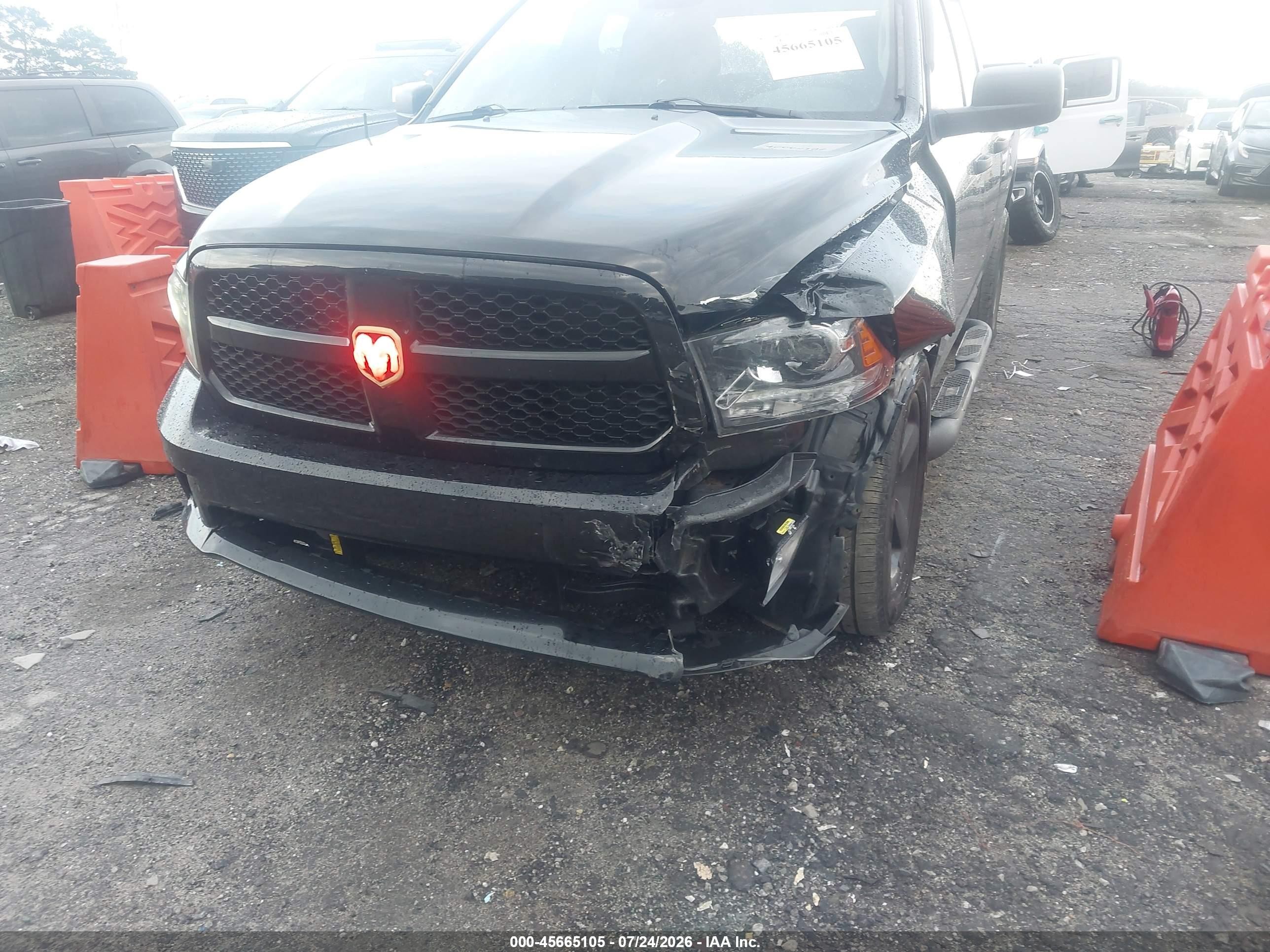 2014 Ram 1500 Express Black vin: 1C6RR7FT2ES387757