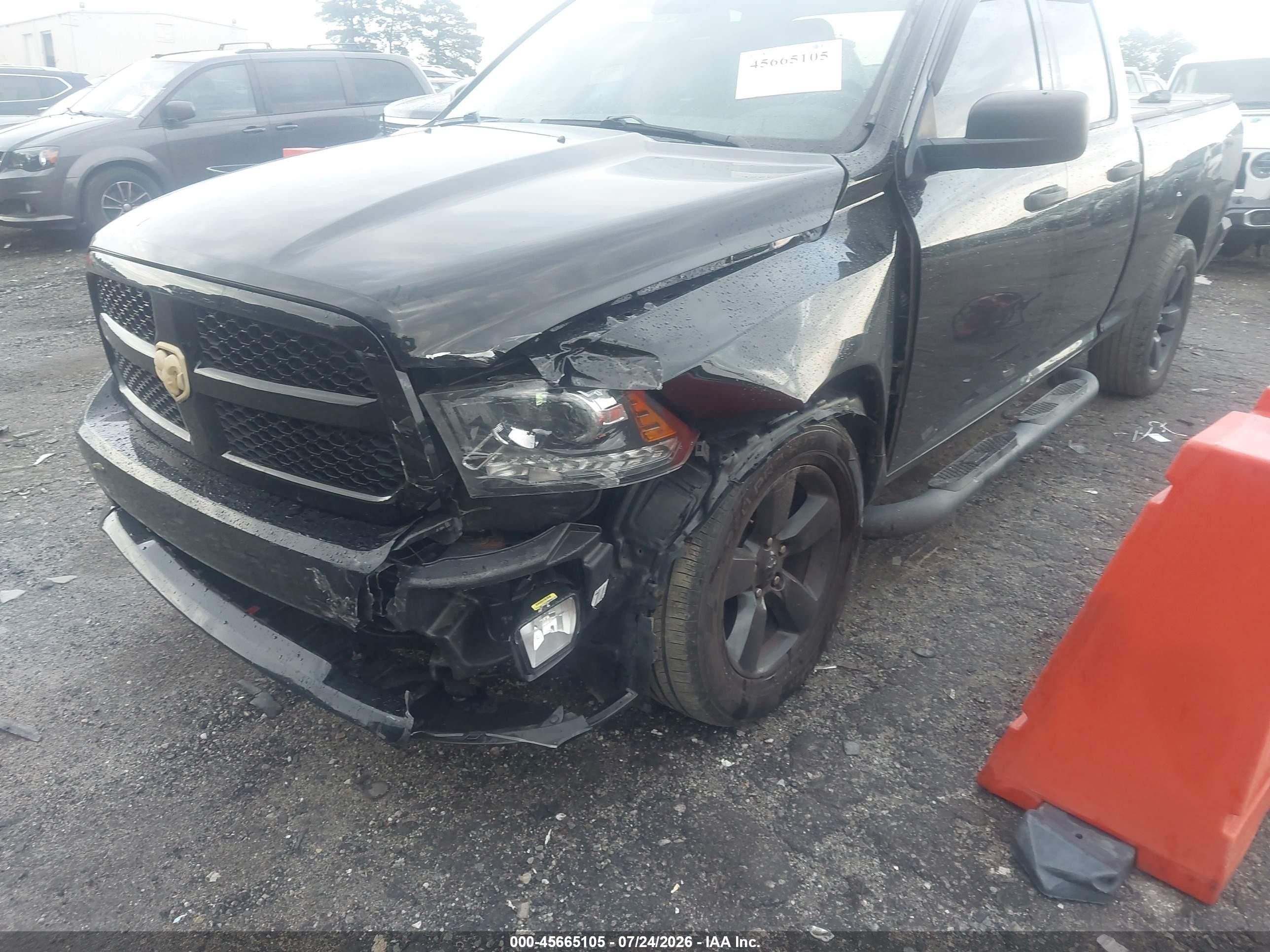 2014 Ram 1500 Express Black vin: 1C6RR7FT2ES387757