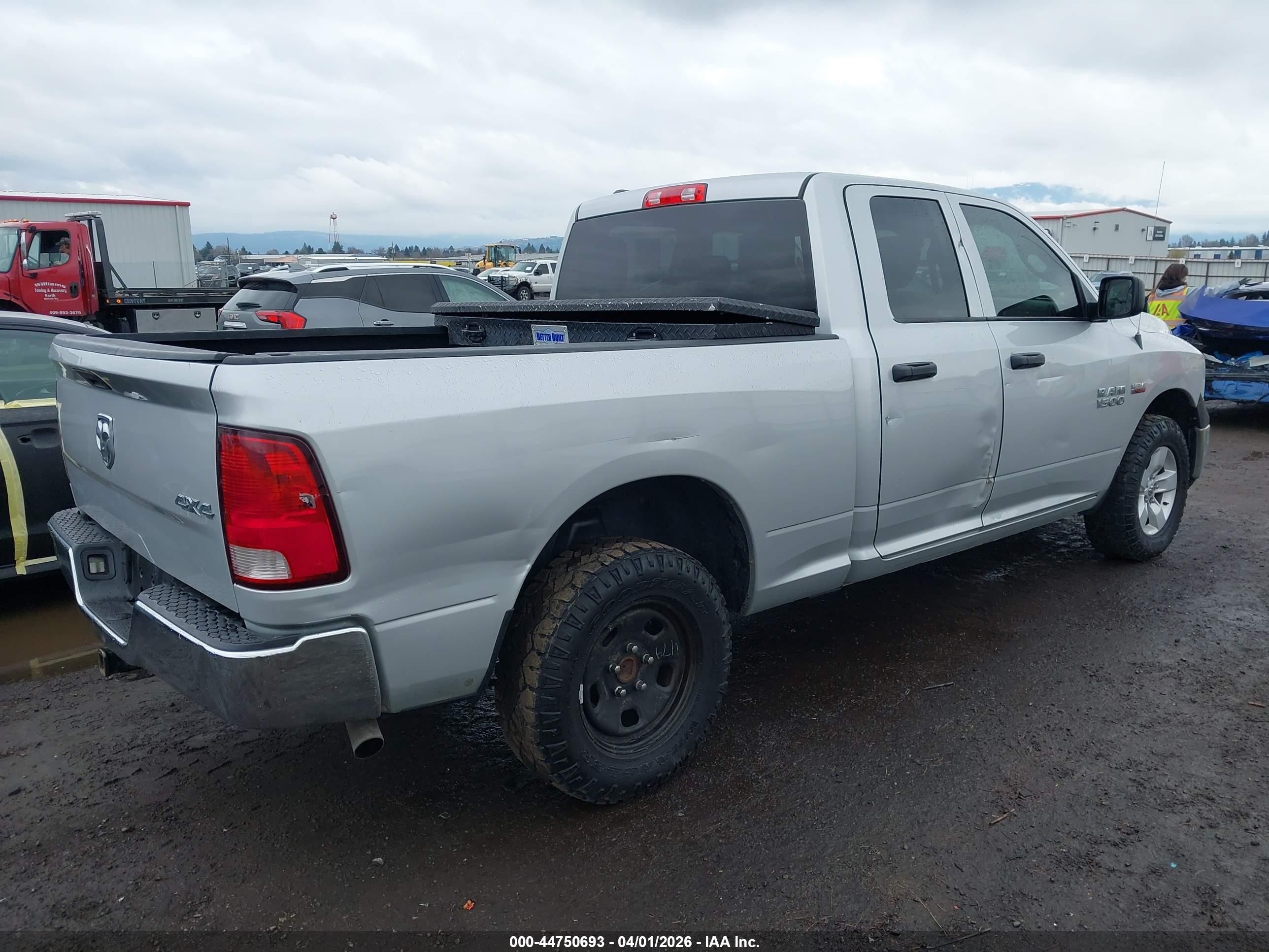 2015 Ram 1500 Tradesman Silver vin: 1C6RR7FT2FS764556