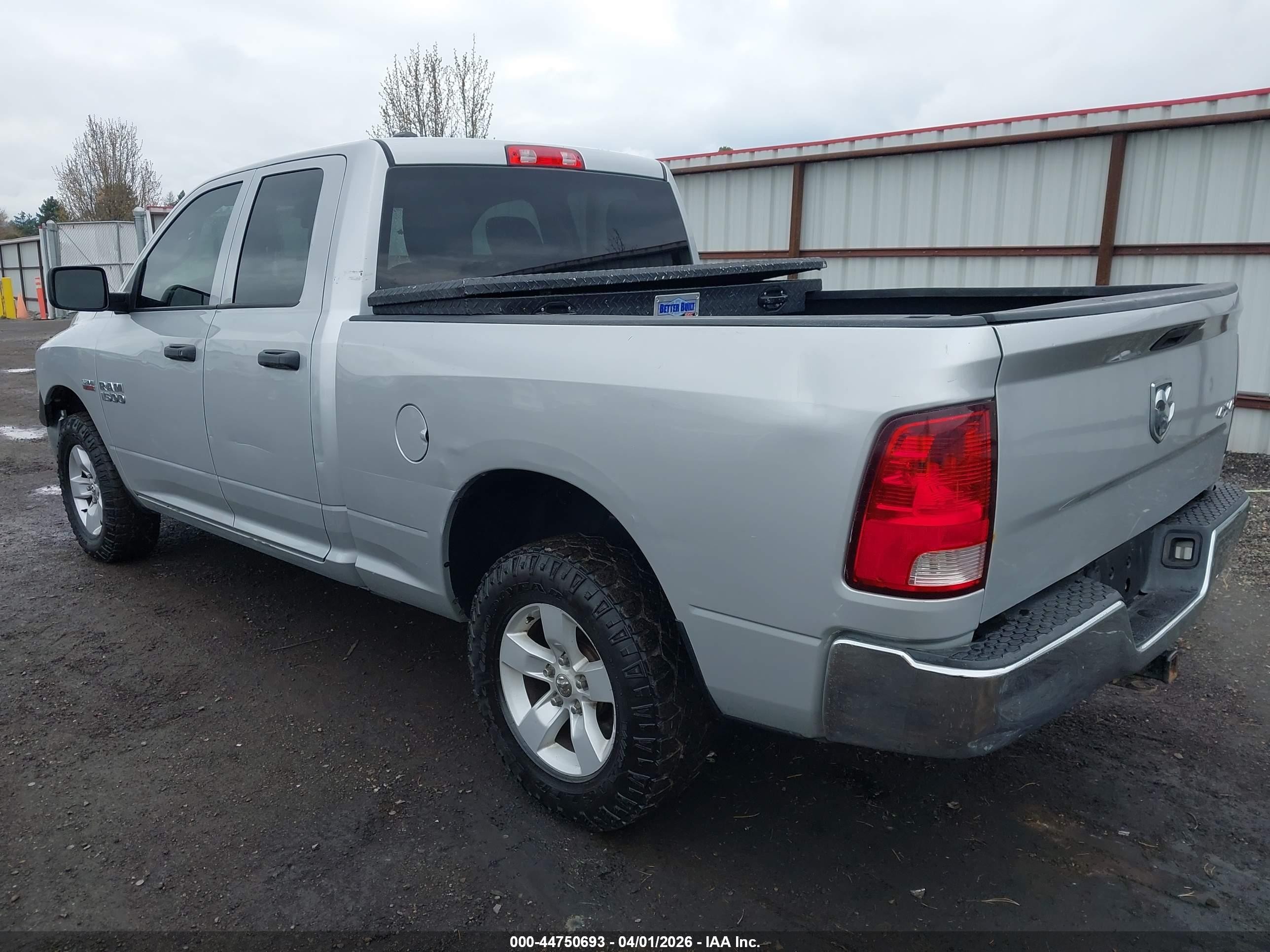 2015 Ram 1500 Tradesman Silver vin: 1C6RR7FT2FS764556