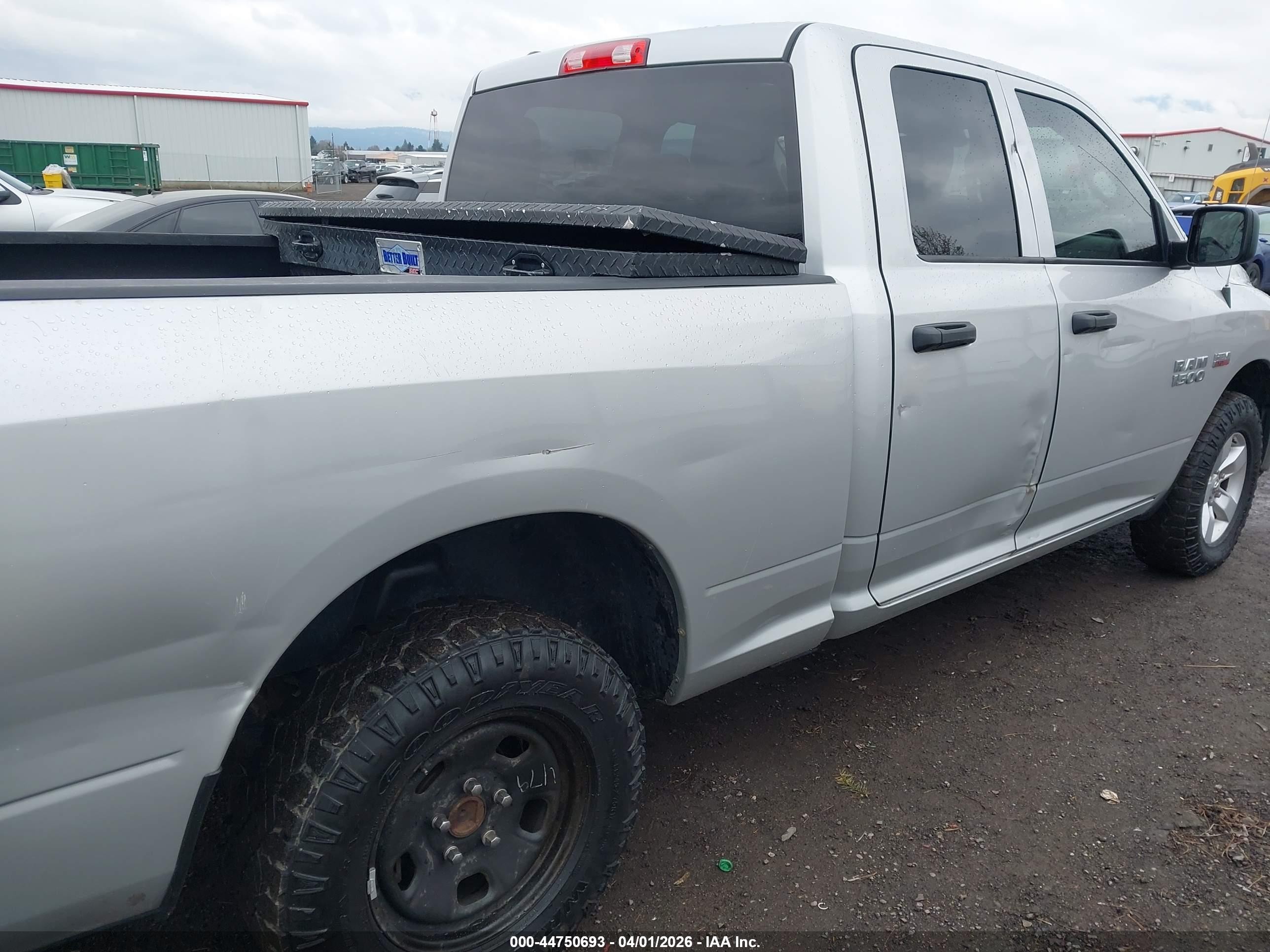 2015 Ram 1500 Tradesman Silver vin: 1C6RR7FT2FS764556