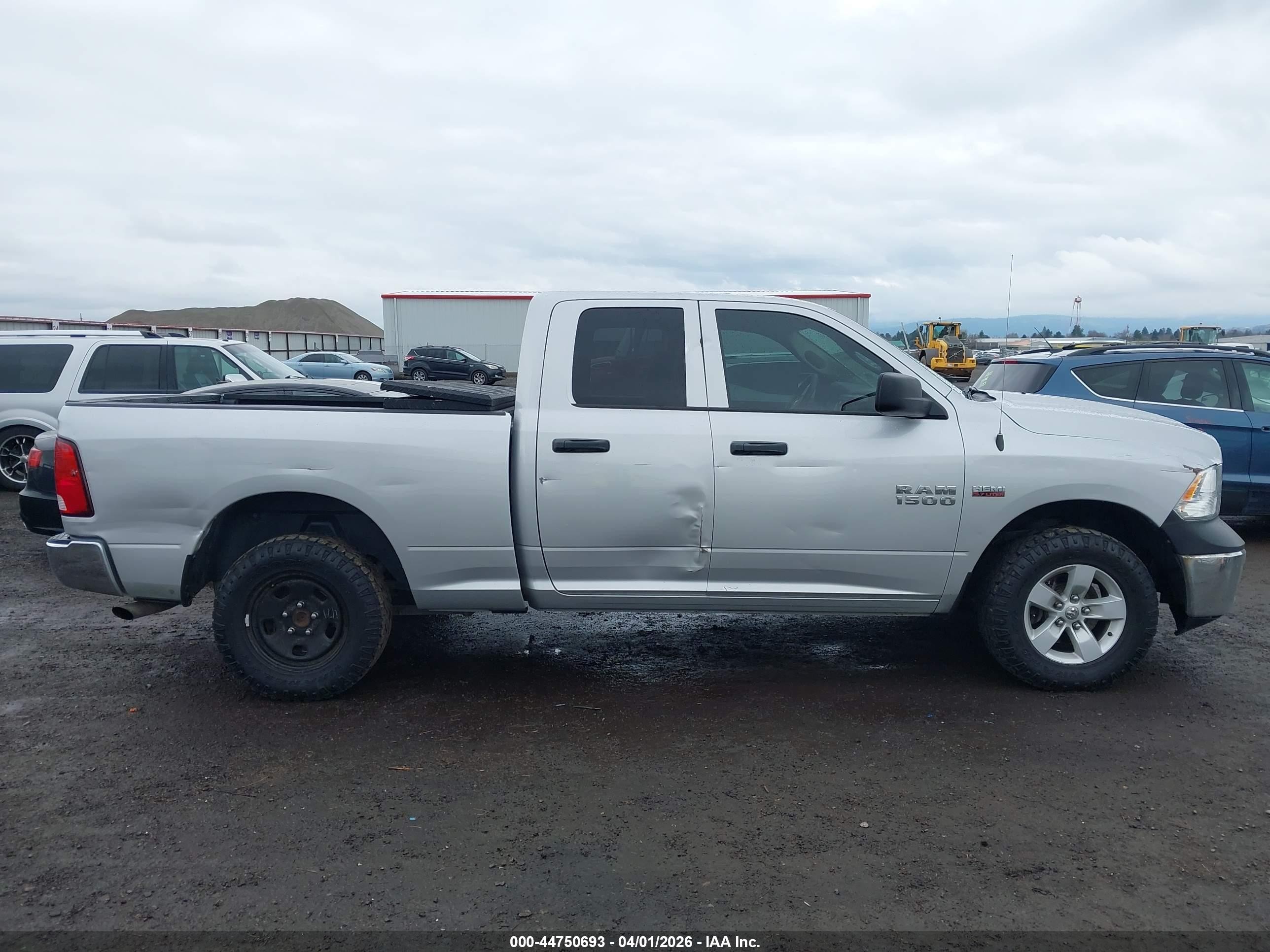 2015 Ram 1500 Tradesman Silver vin: 1C6RR7FT2FS764556