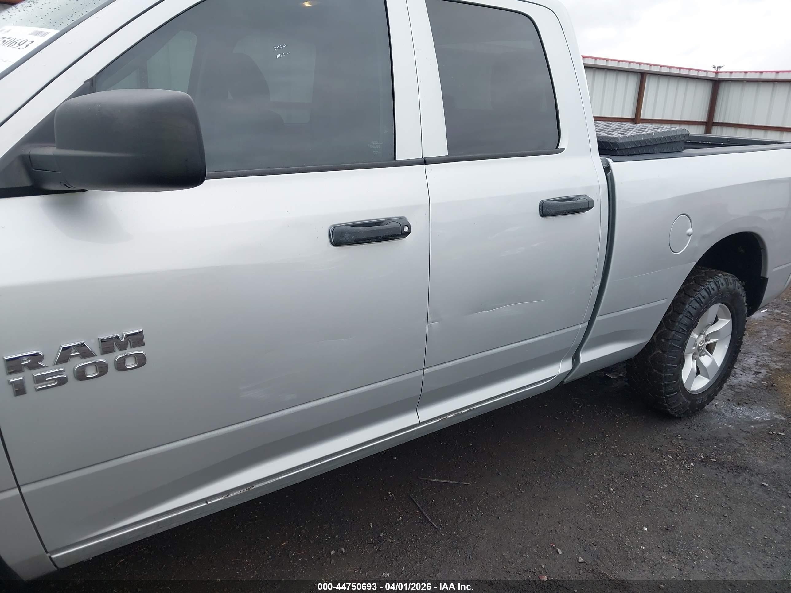 2015 Ram 1500 Tradesman Silver vin: 1C6RR7FT2FS764556