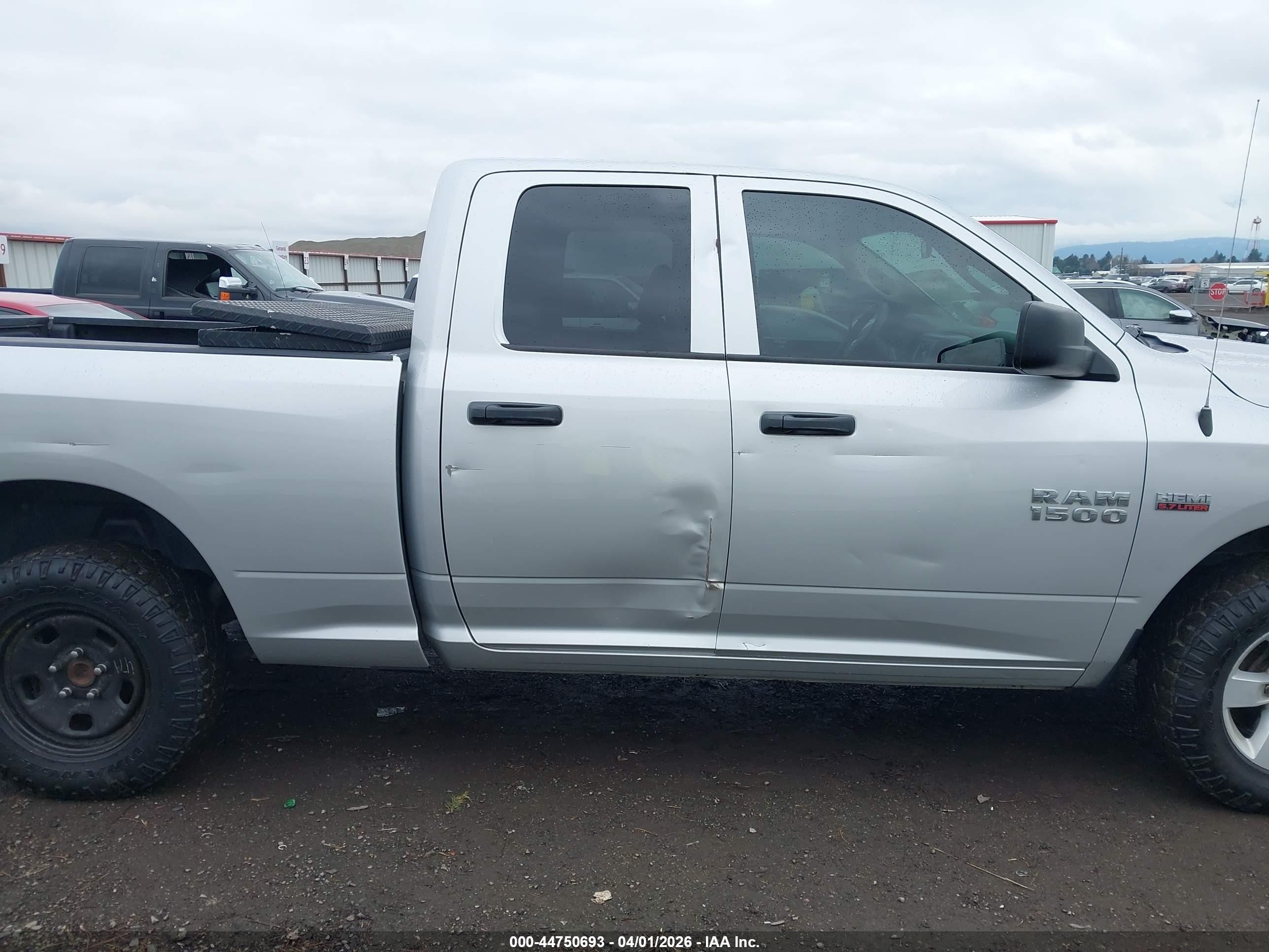 2015 Ram 1500 Tradesman Silver vin: 1C6RR7FT2FS764556