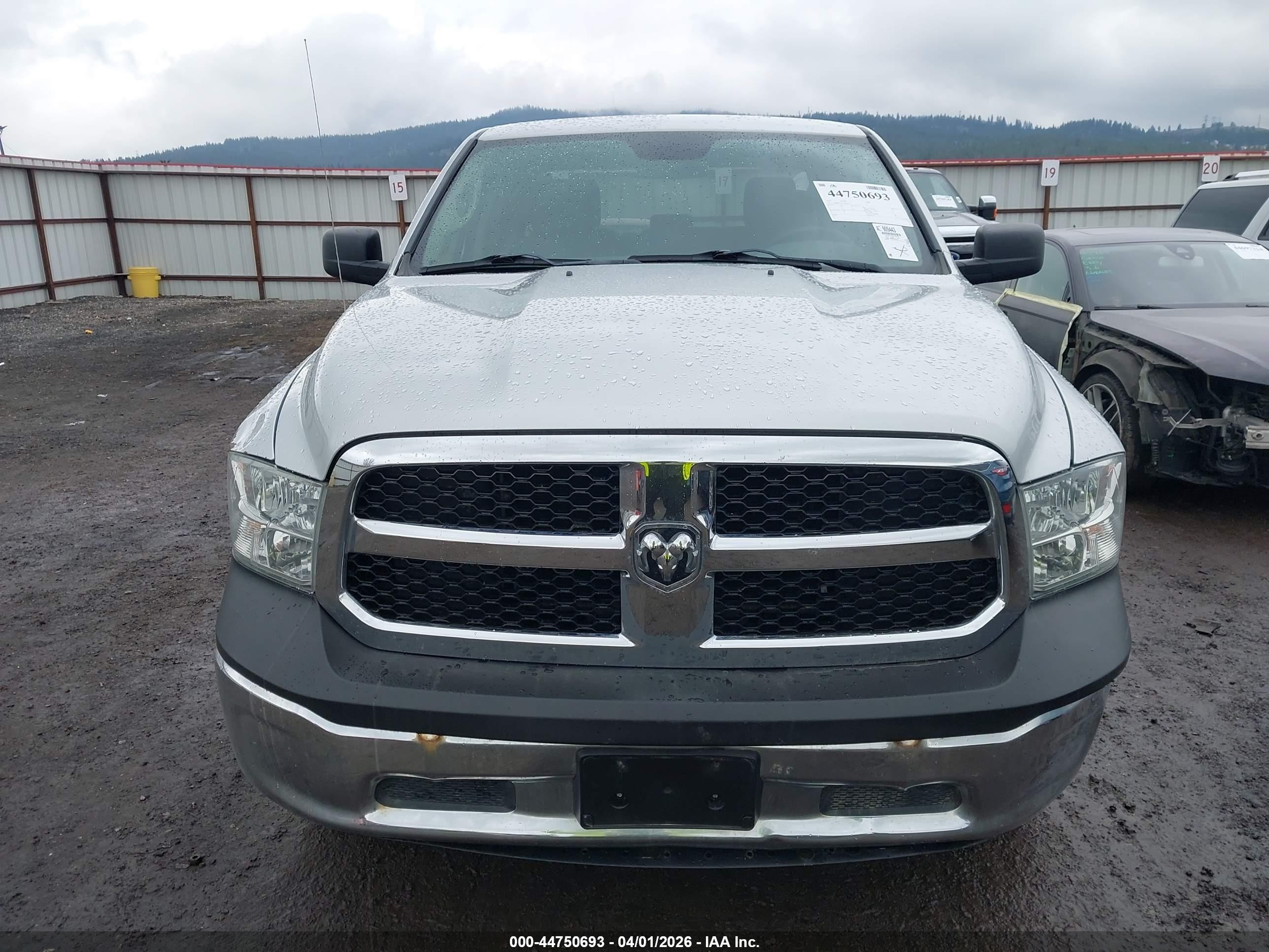 2015 Ram 1500 Tradesman Silver vin: 1C6RR7FT2FS764556