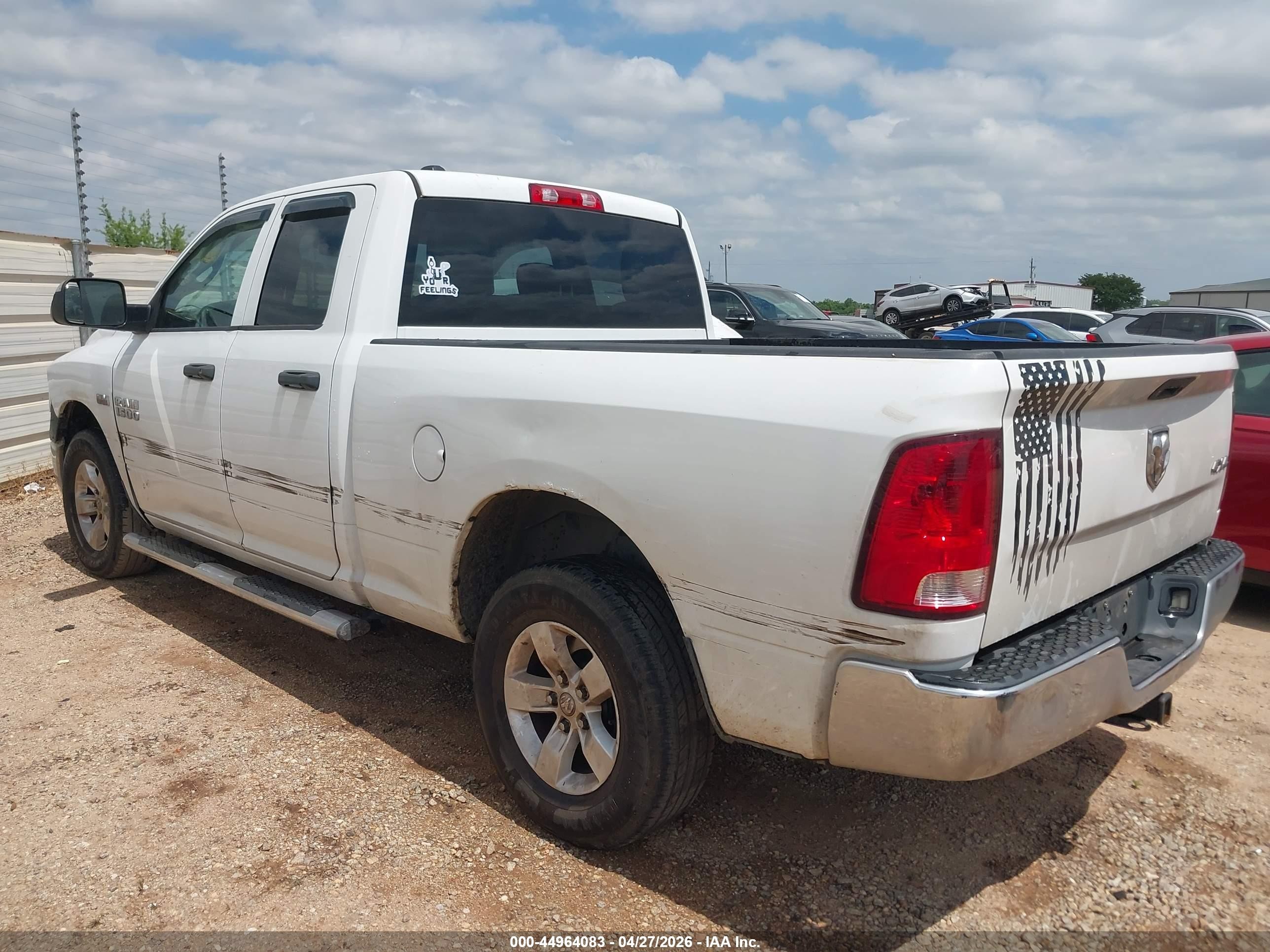2014 Ram 1500 Tradesman White vin: 1C6RR7FT3ES137766