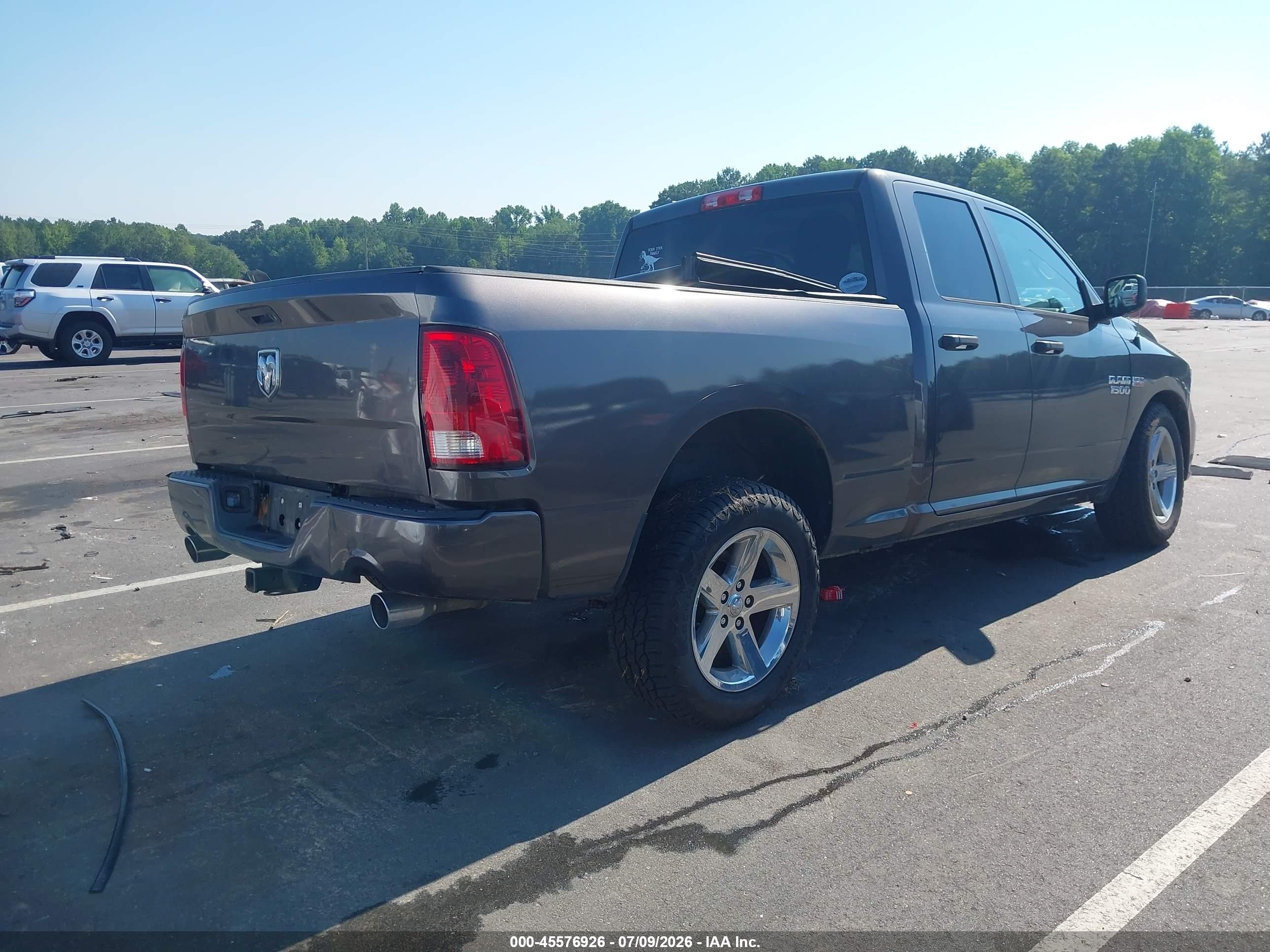 2014 Ram 1500 Express Gray vin: 1C6RR7FT3ES202714