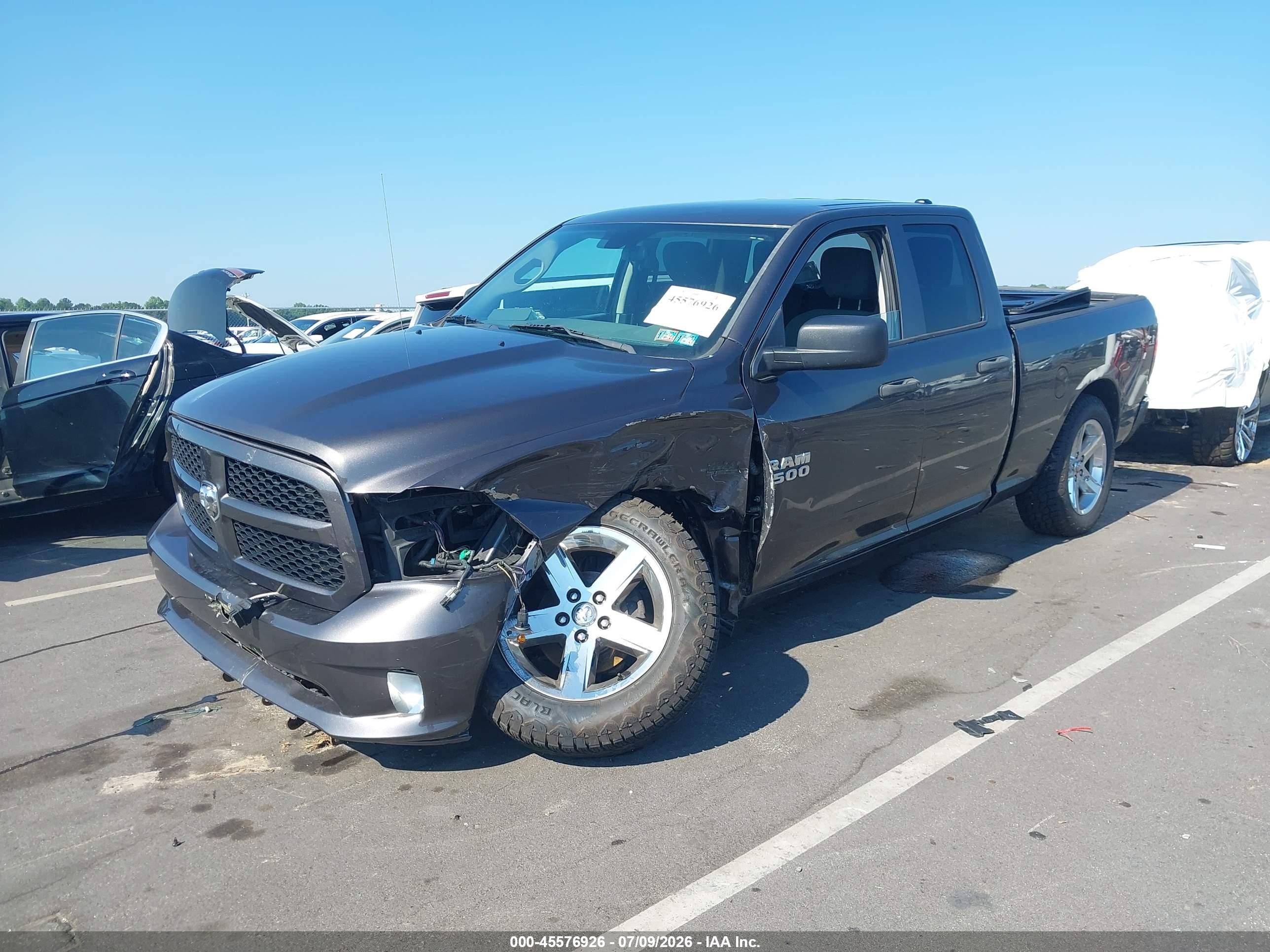 2014 Ram 1500 Express Gray vin: 1C6RR7FT3ES202714