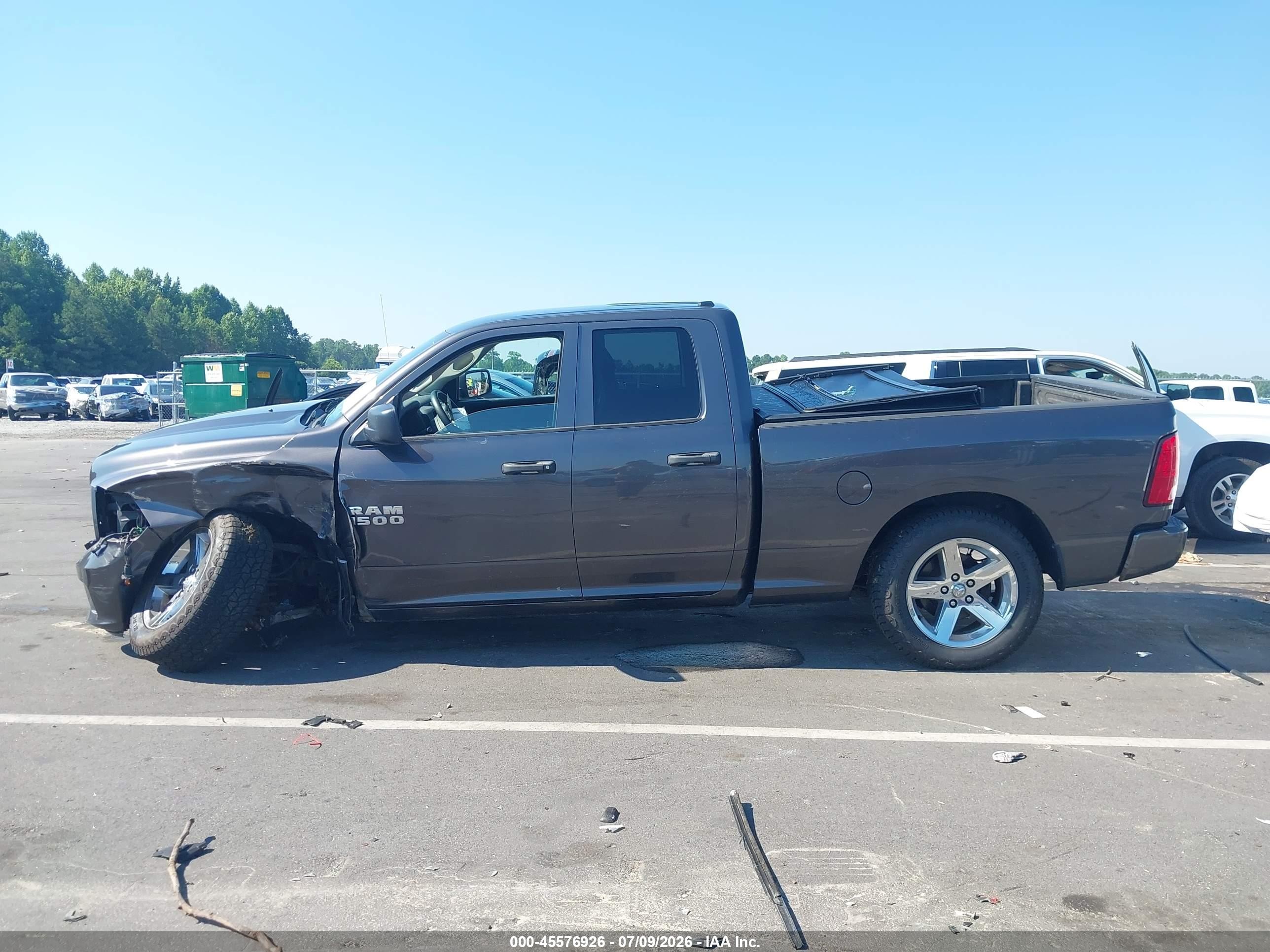 2014 Ram 1500 Express Gray vin: 1C6RR7FT3ES202714
