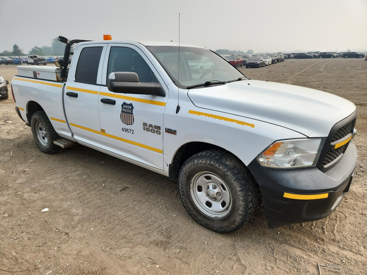 2014 Ram 1500 St White vin: 1C6RR7FT3ES323033 Damage: Right Front Fender, Dent(S) W/ Paint Dmg, 3 To 4 Inches