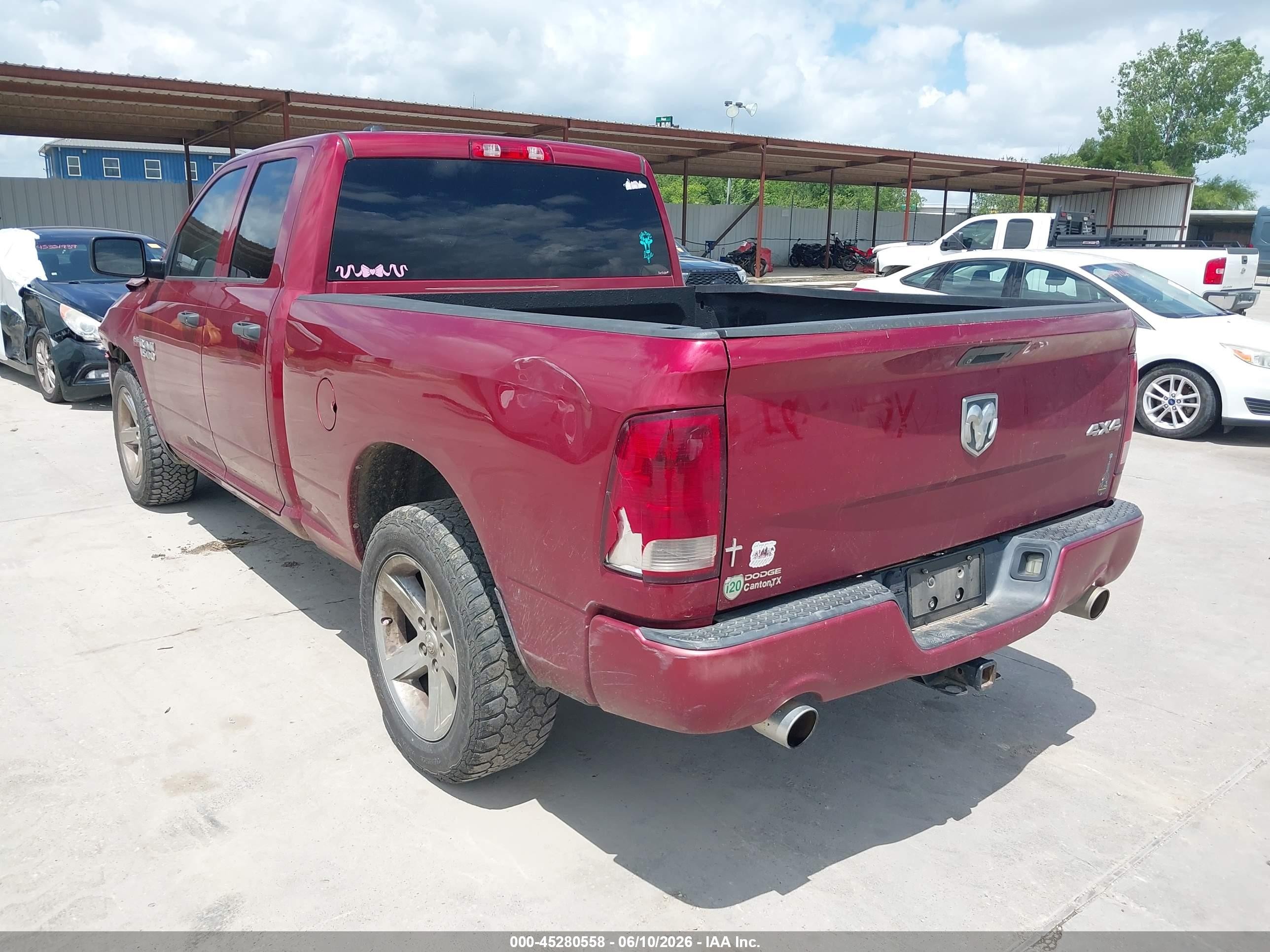 2014 Ram 1500 Express Red vin: 1C6RR7FT3ES339121