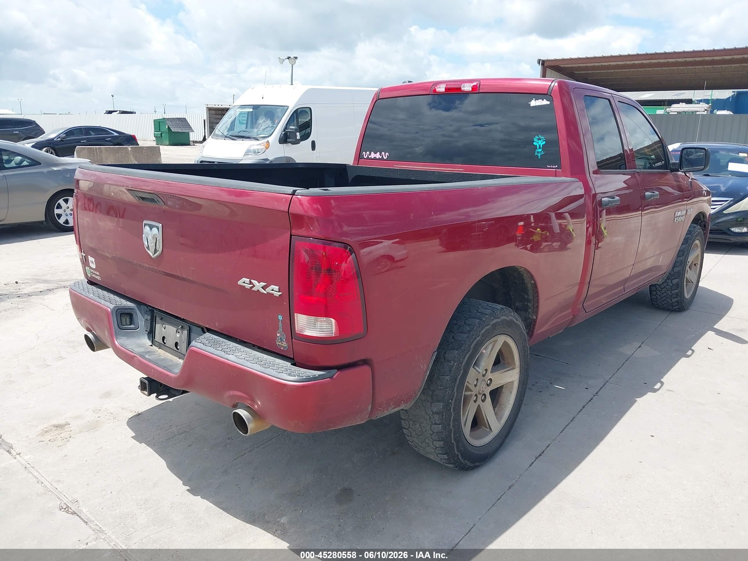 2014 Ram 1500 Express Red vin: 1C6RR7FT3ES339121