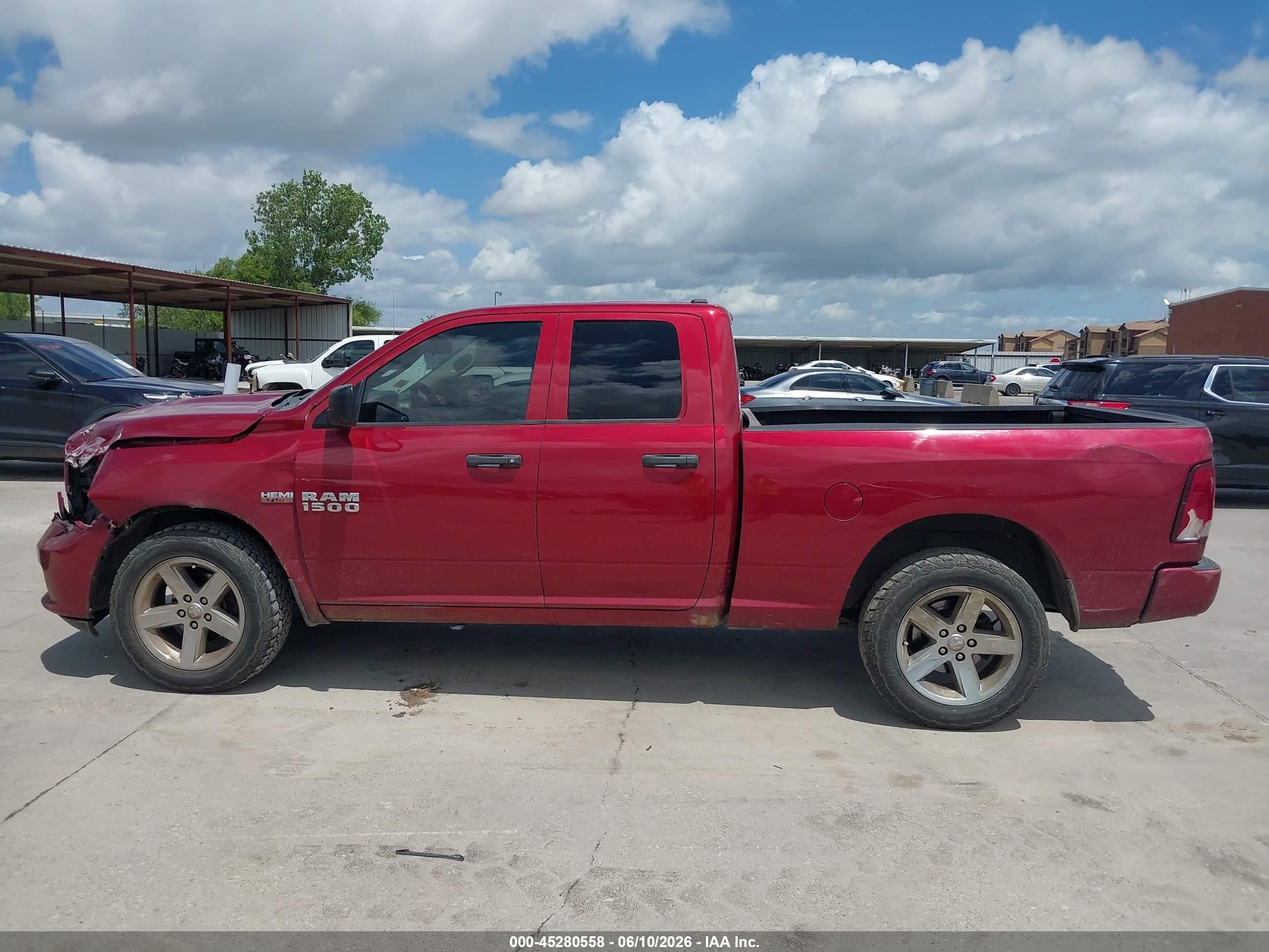2014 Ram 1500 Express Red vin: 1C6RR7FT3ES339121