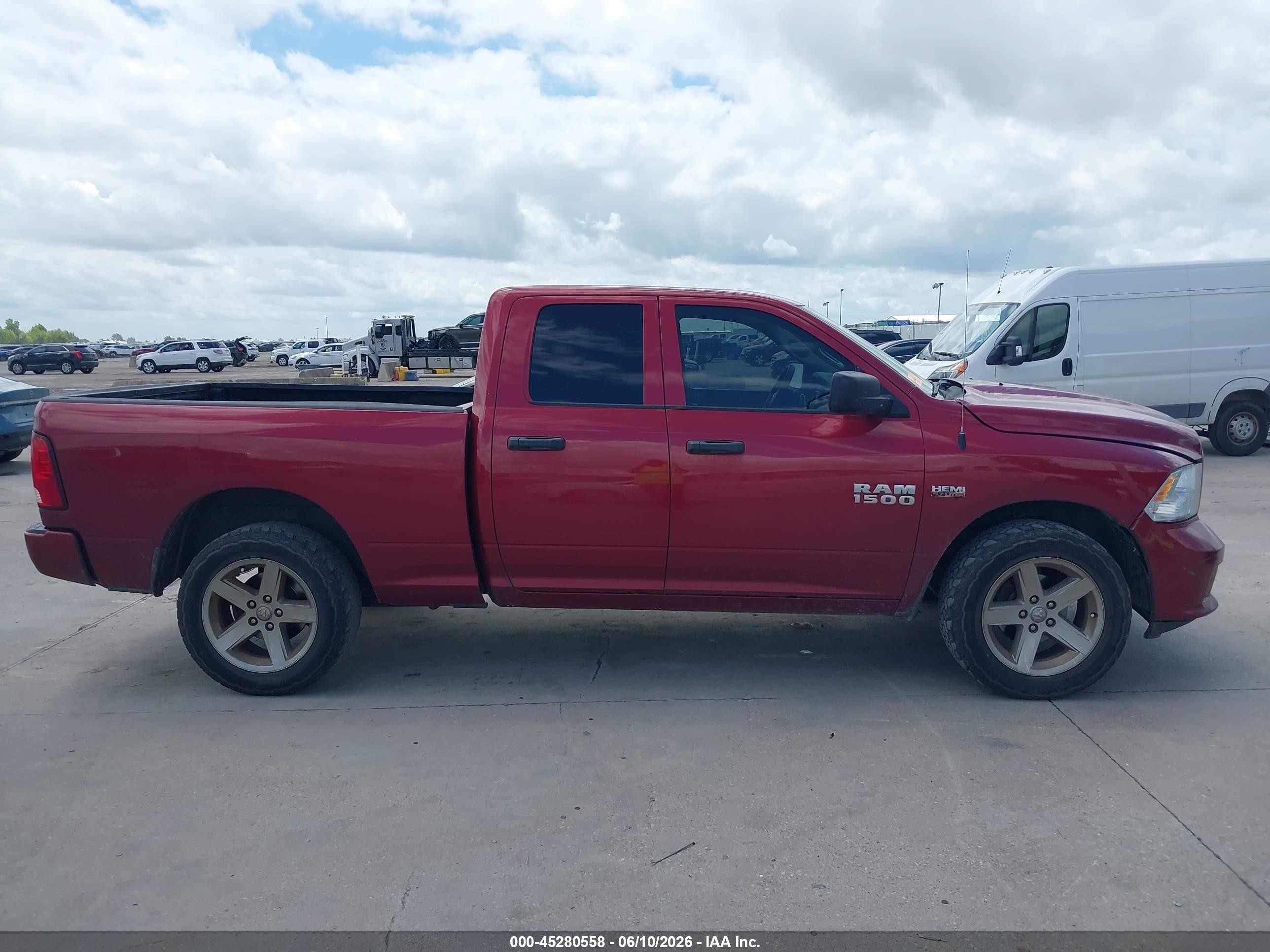 2014 Ram 1500 Express Red vin: 1C6RR7FT3ES339121