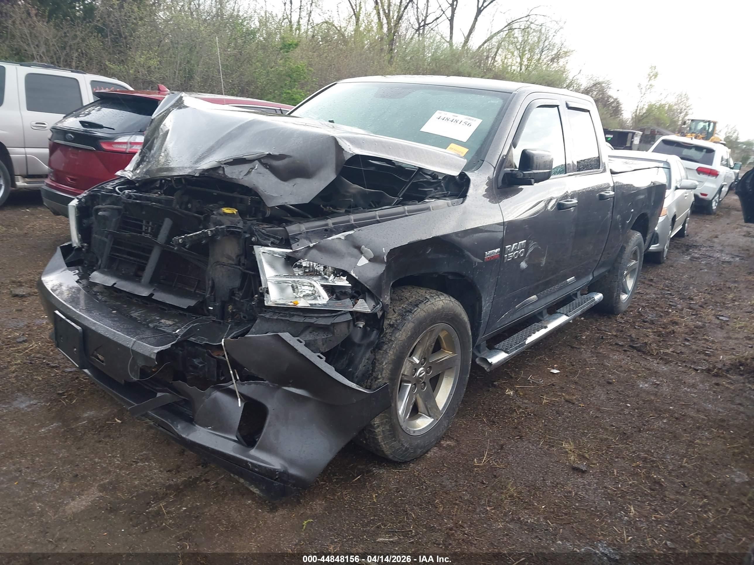 2014 Ram 1500 Express Gray vin: 1C6RR7FT3ES369493