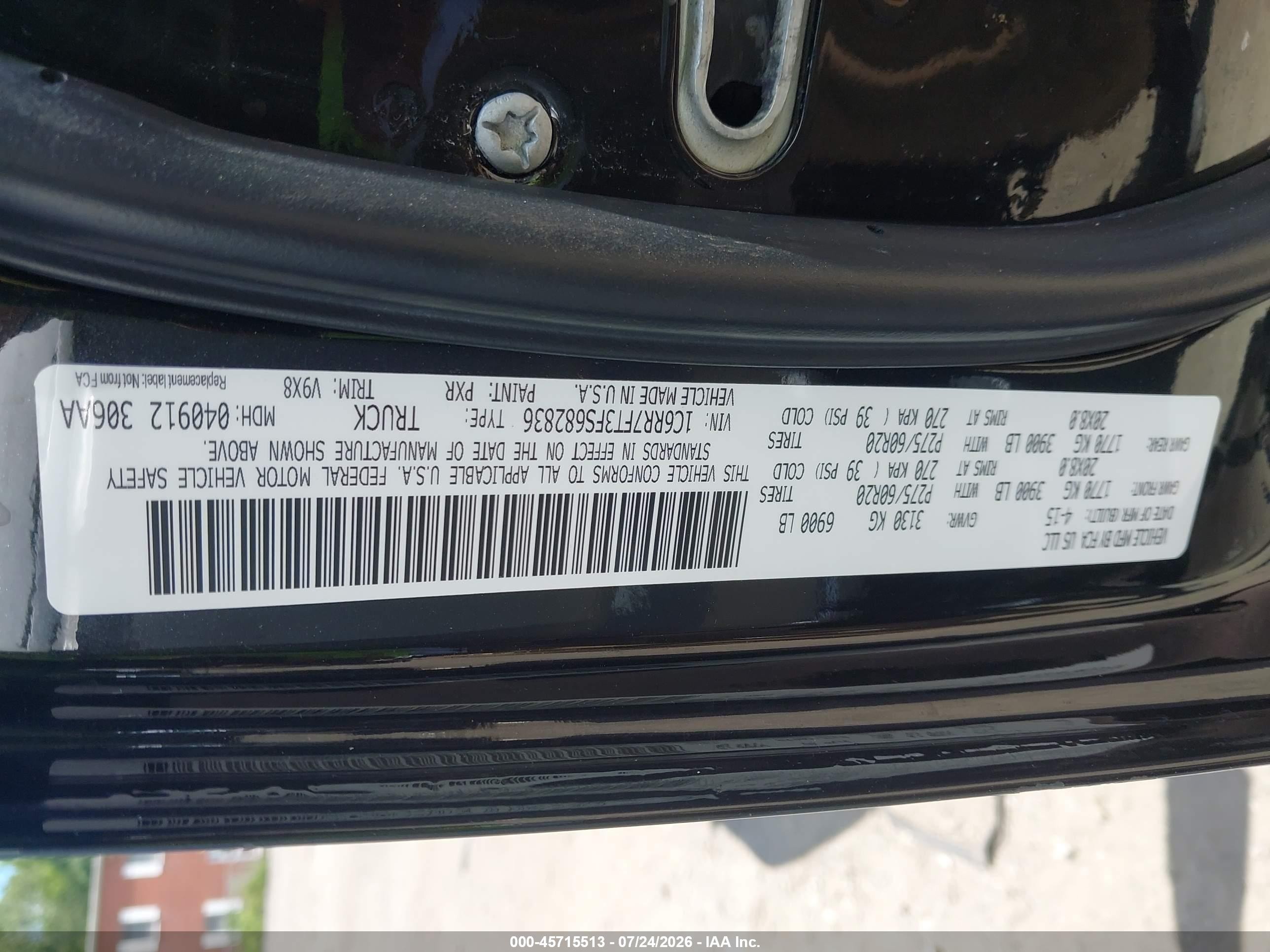 2015 Ram 1500 Express Black vin: 1C6RR7FT3FS682836